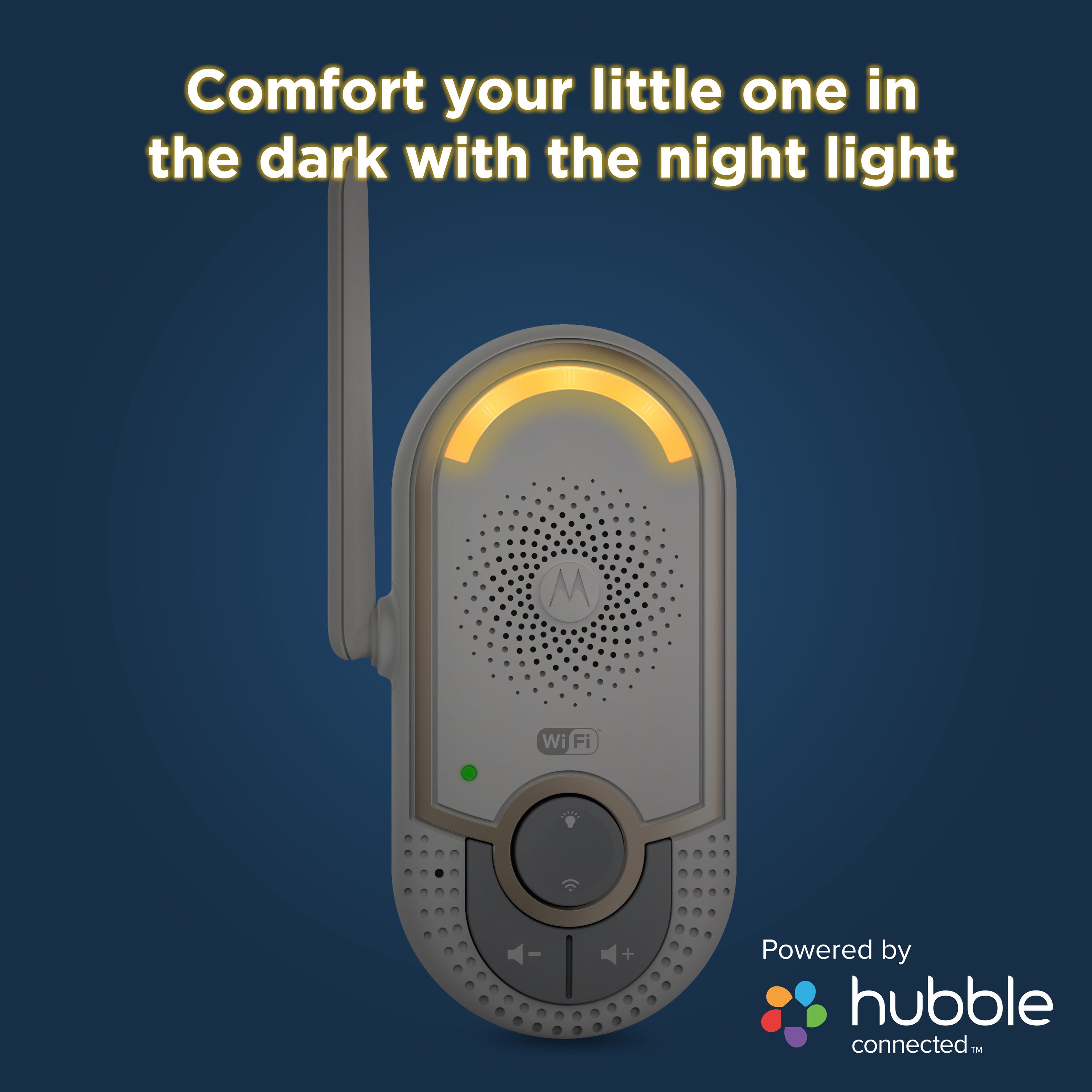 Wearable Monitor Two-Way Audio Baby Communication with Night Light Motorola 