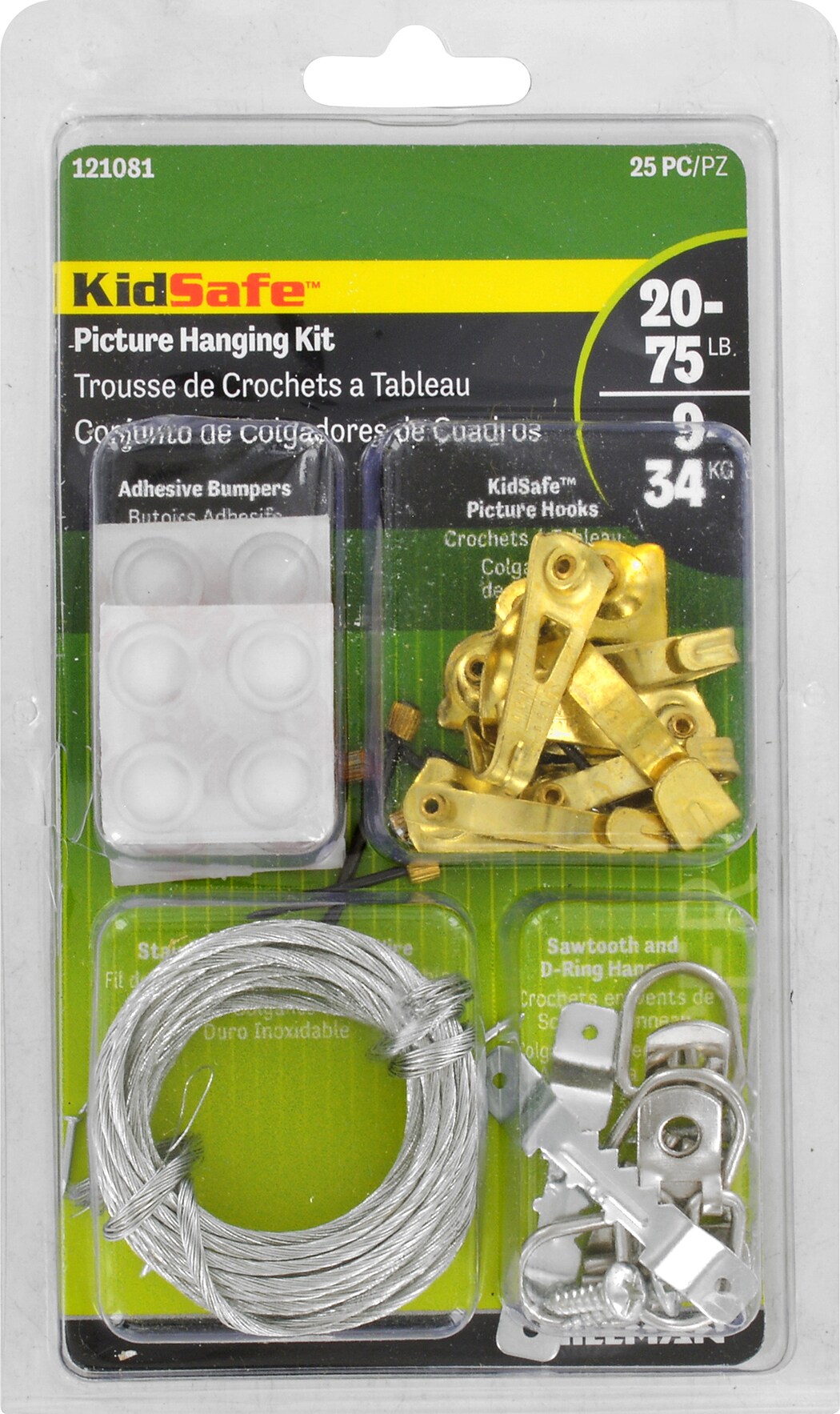 LARGE PICTURE HANGING KIT Cord Double D-Rings Hooks & Fixings 