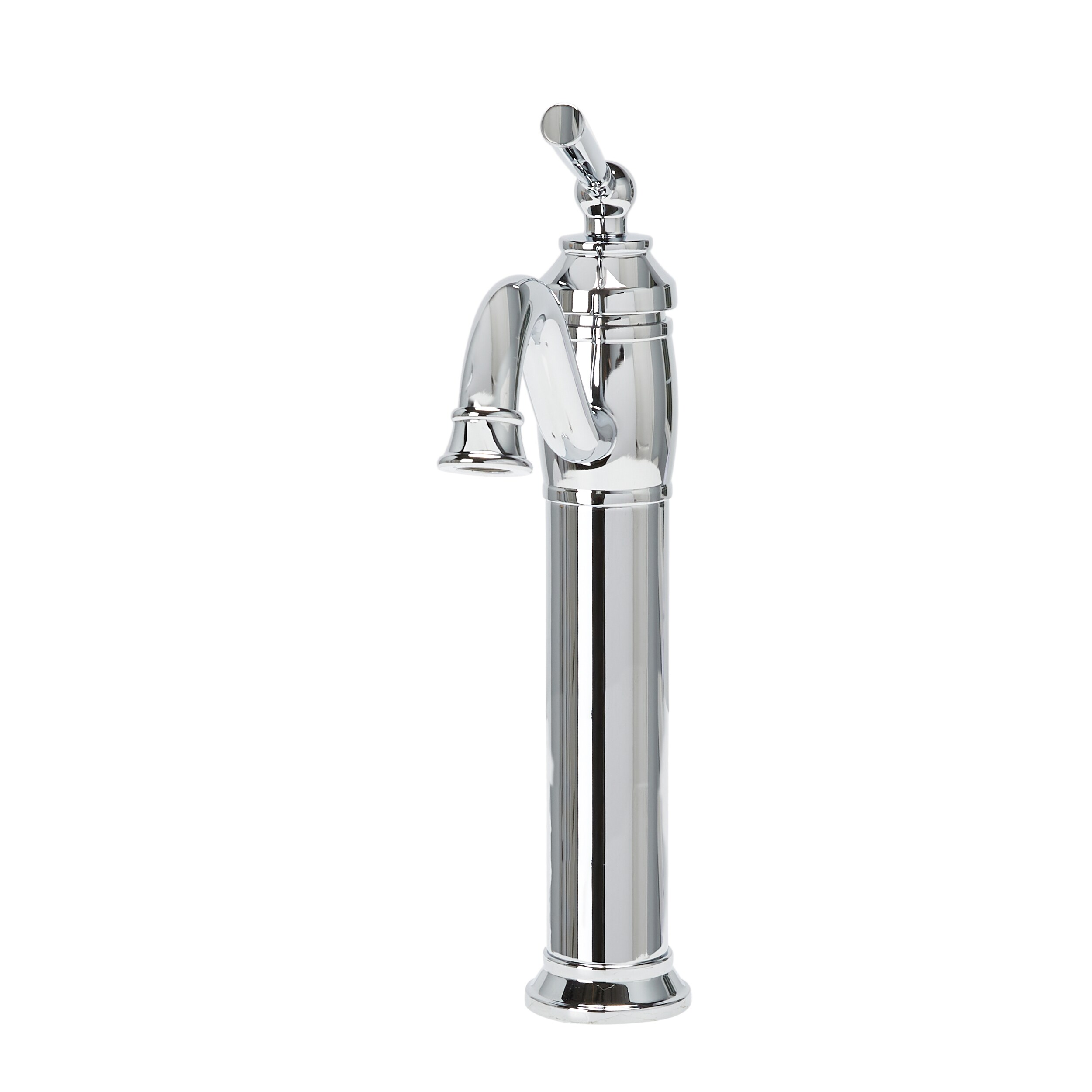 allen + roth Reagan Chrome 1-handle Vessel WaterSense Low-arc Bathroom Sink Faucet with Drain
