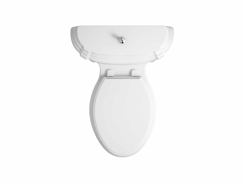 KOHLER Portrait White WaterSense Elongated Chair Height Toilet 12in RoughIn Size in the