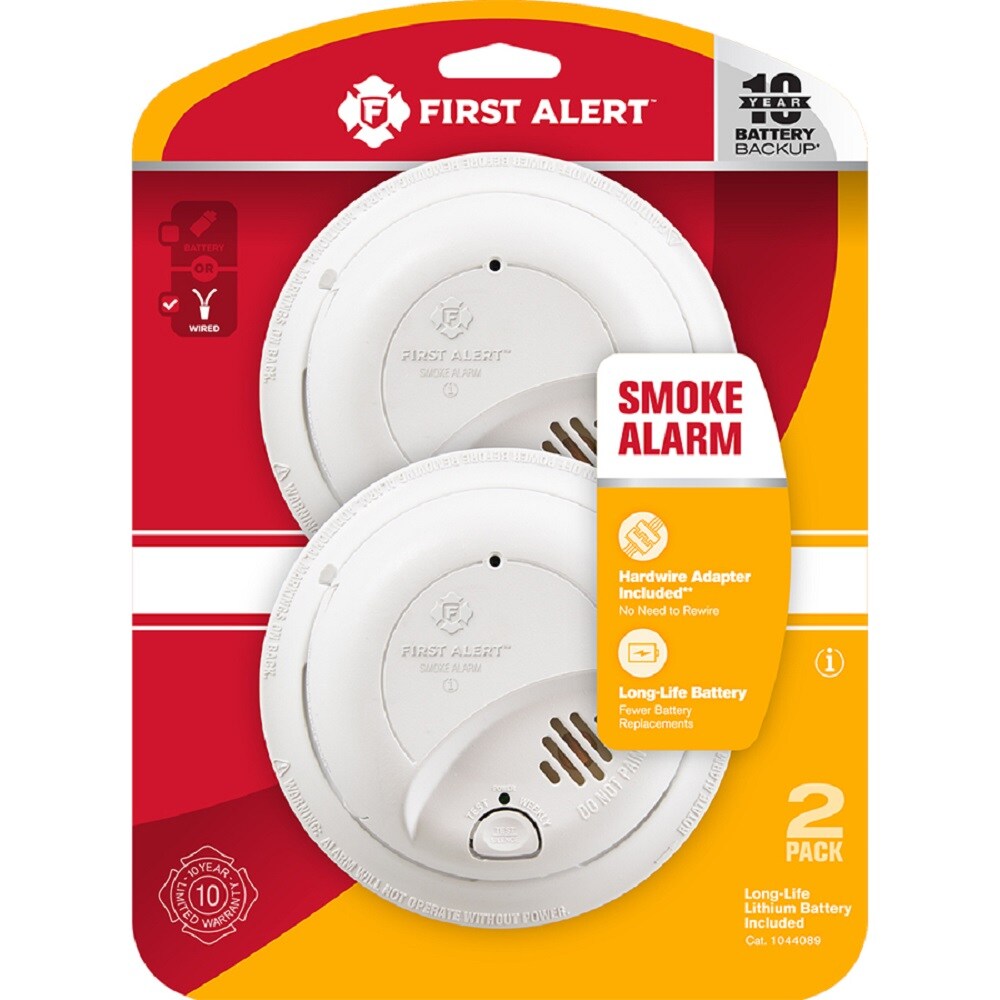LOT OF  TWO BRK HARD WIRED FIRST ALERT FIRE ALARM MODEL 9120BP 2 