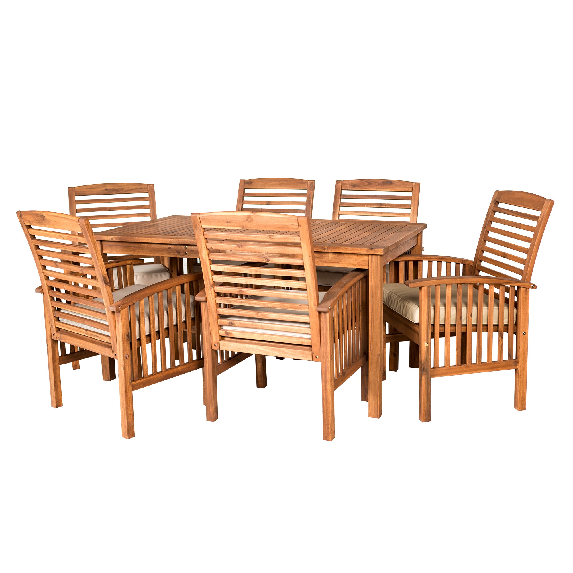 walker edison acacia wood patio chairs