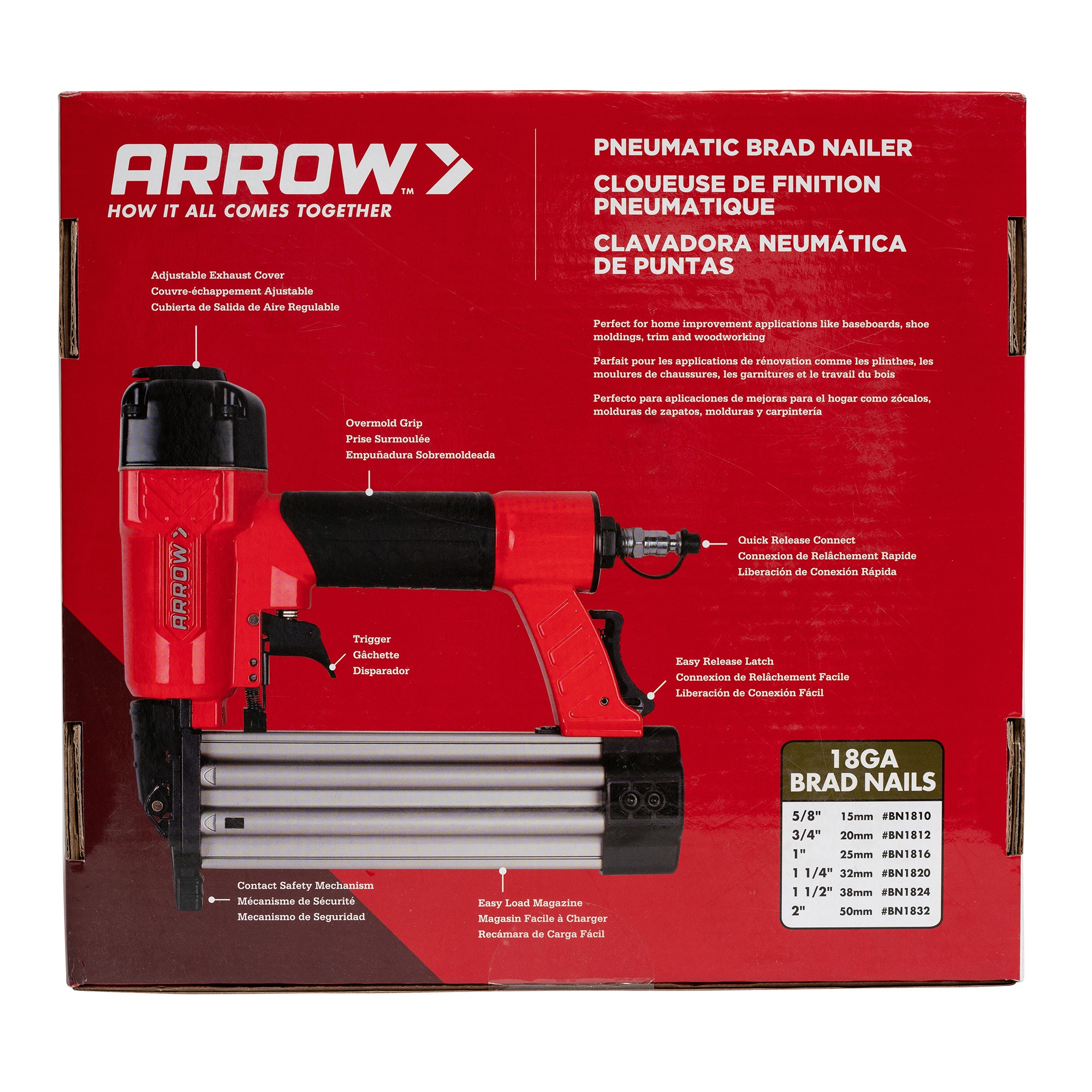 Arrow Brad Nails 18 Gauge 3/4" 20mm BN1812B for sale online 