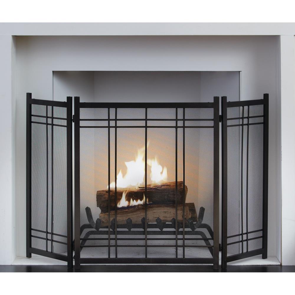 Pleasant Hearth Mission Style 3-Panel Fireplace Screen 