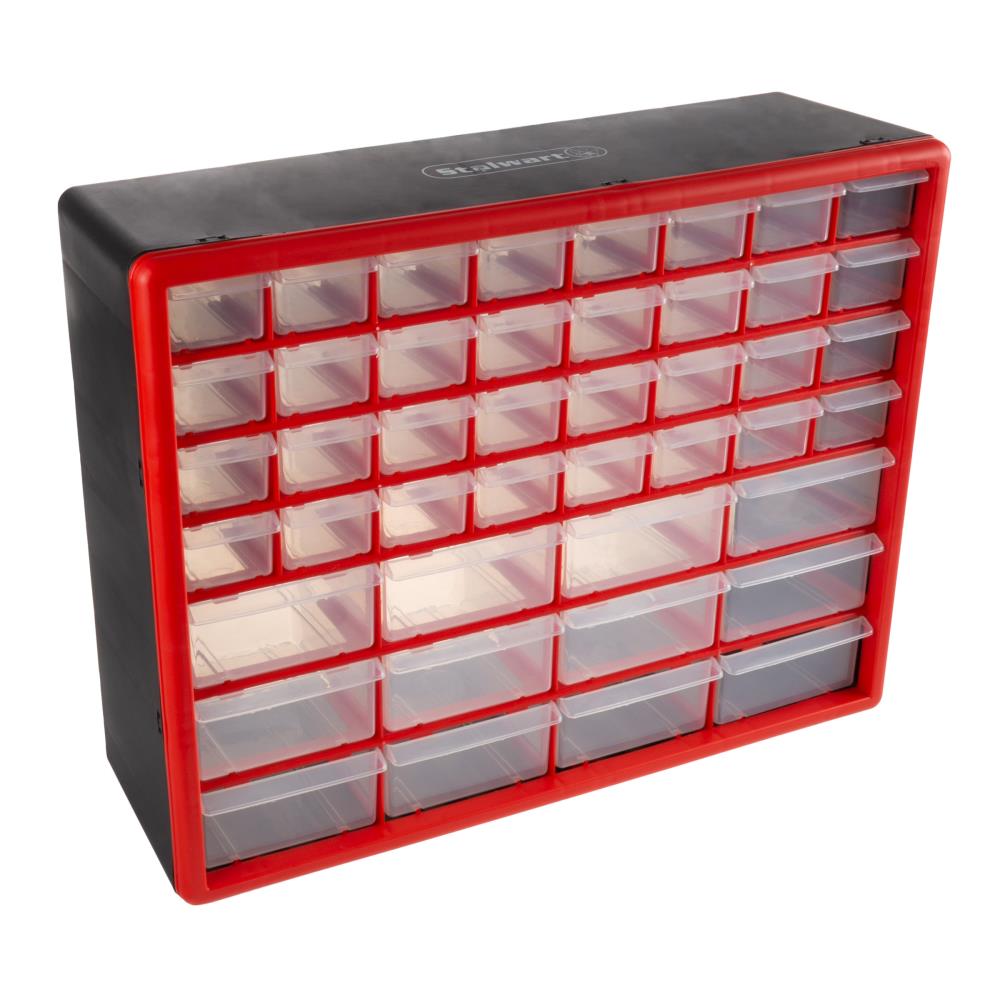 Plastic Wide Tower Cabinet Drawer Heavy Duty Clear Home Office Storage Organizer