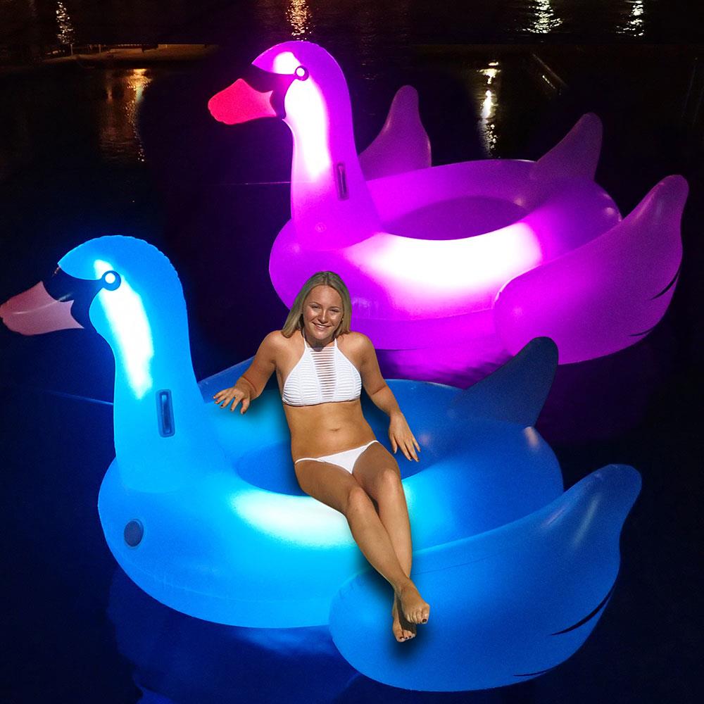 Details about   Poolmaster Sitting Floating Swan Inflatable Pool Float Party 2 Sizes available 