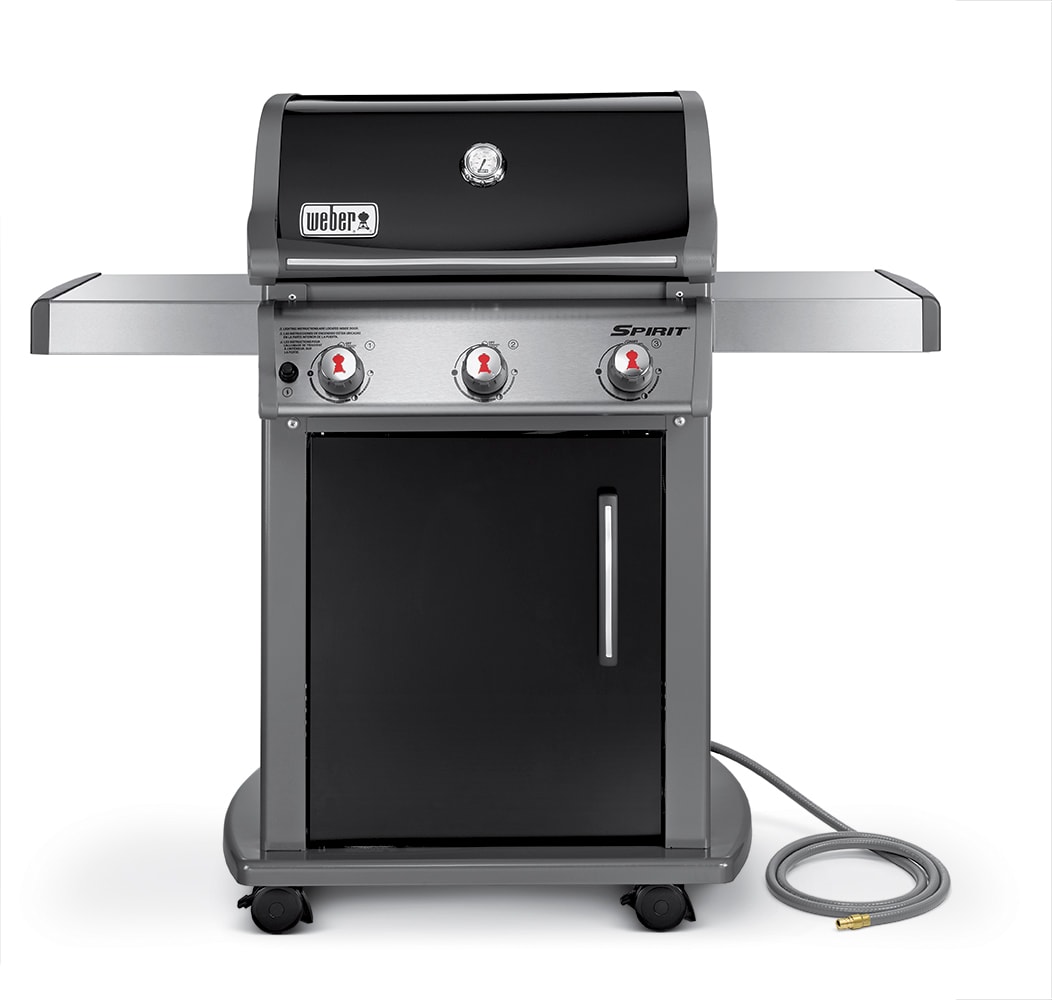 Weber Spirit E310 Natural Gas BBQ Grill Black 3 Burner W Built In Thermometer 