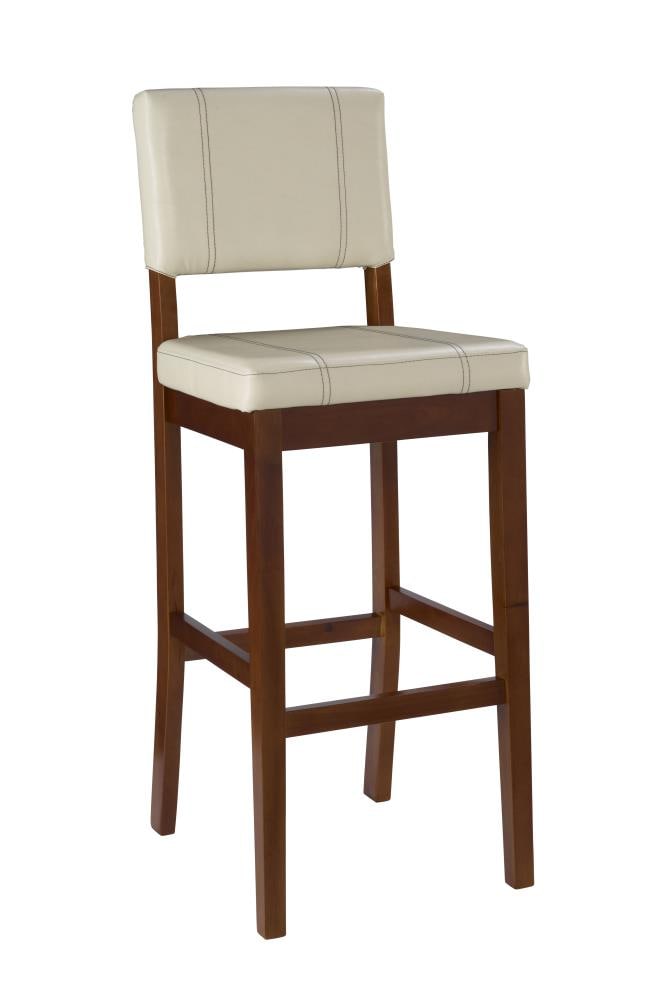 cream padded bar stools