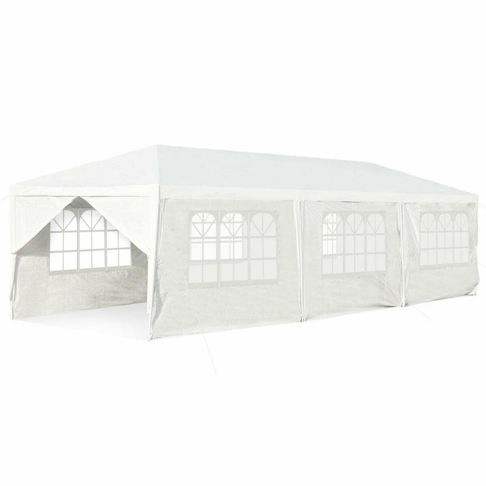 Details about   10'x 30' Portable Outdoor Parking Shed Wedding Party Tent 5 Walls Gazebo Canopy 