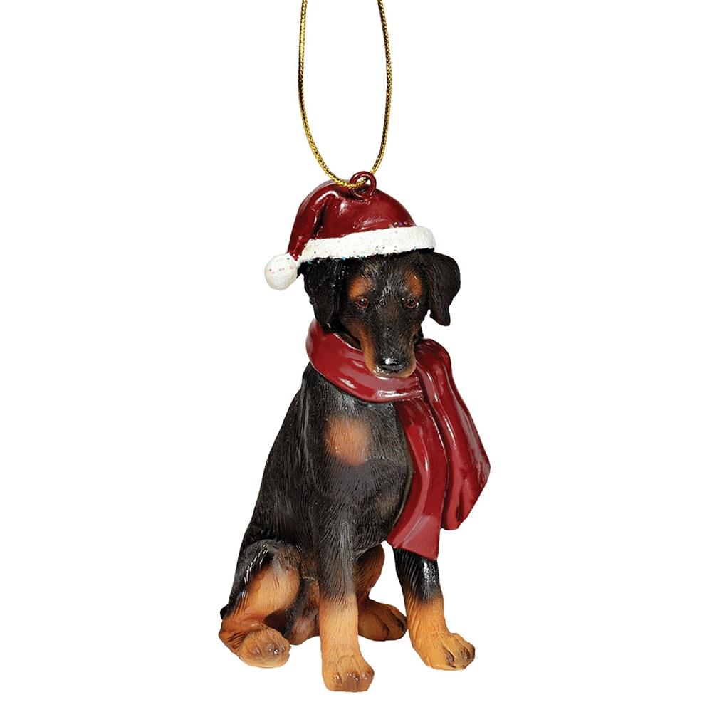 Design Toscano Black Labrador Retriever Holiday Dog Ornament Sculpture 