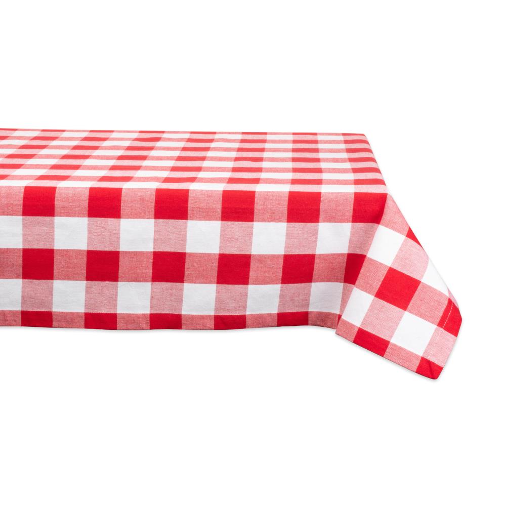 Red and White Buffalo Check Table Runner