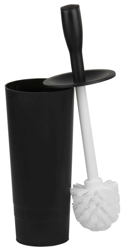 Home Basics NEW Black Plastic Toilet Brush and Holder TB45050 