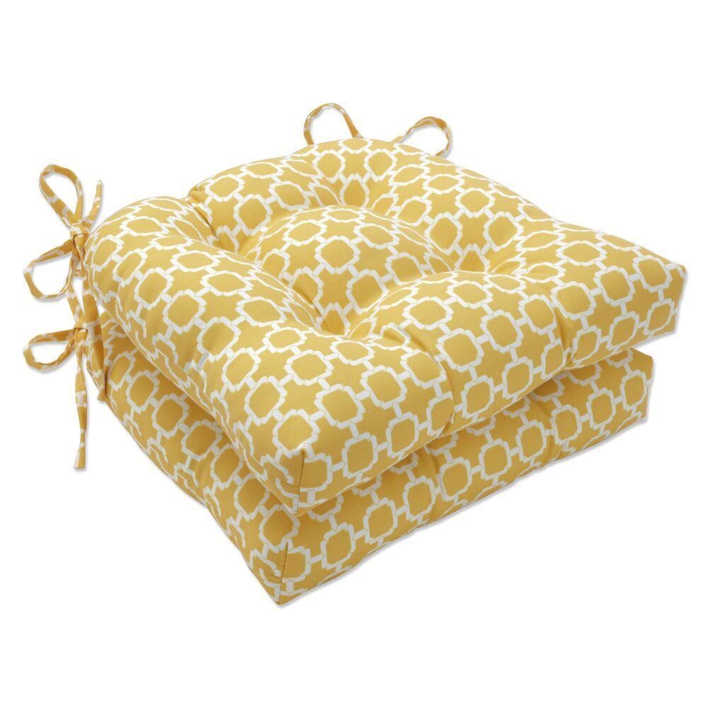 yellow patio seat cushions