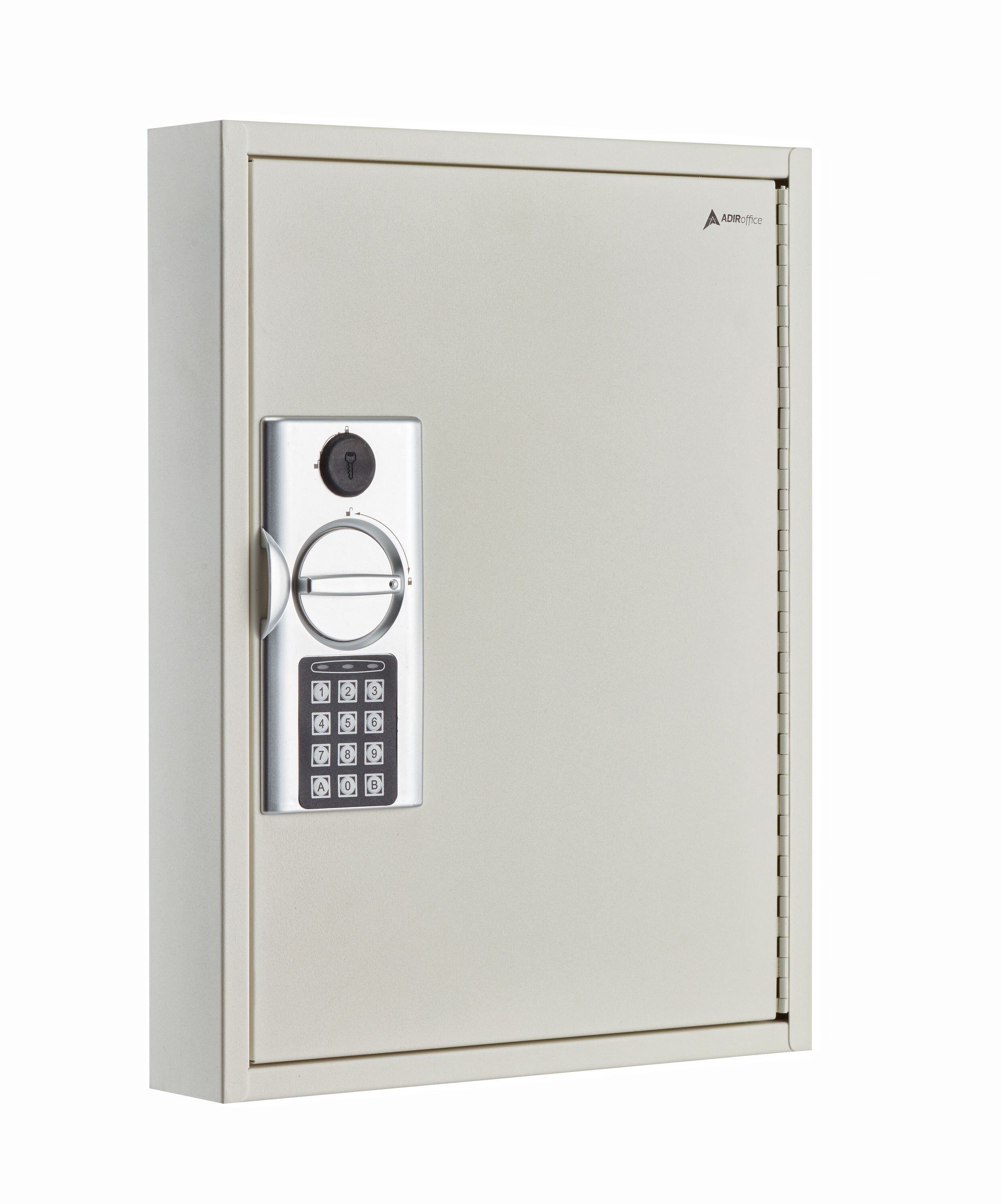 AdirOffice White Steel 60 Key Secure Cabinet Combination Lock Key Storage Box 