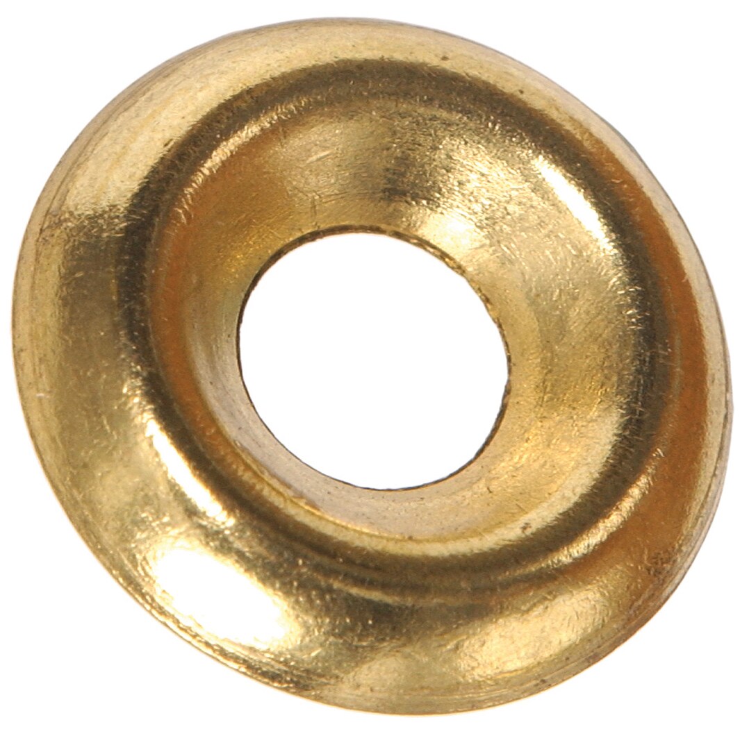 Finish Washer Brass plated qty 100 #14 Cup washer 