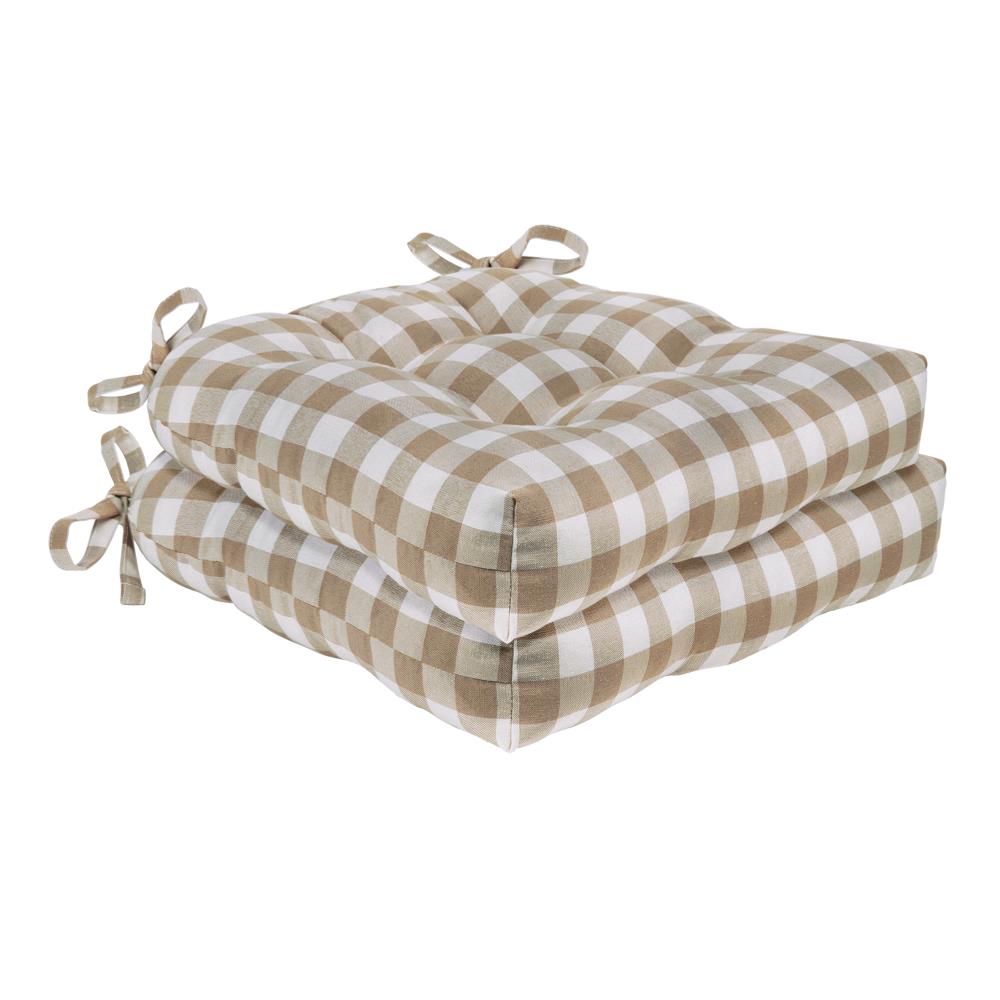 tartan dining chair cushions