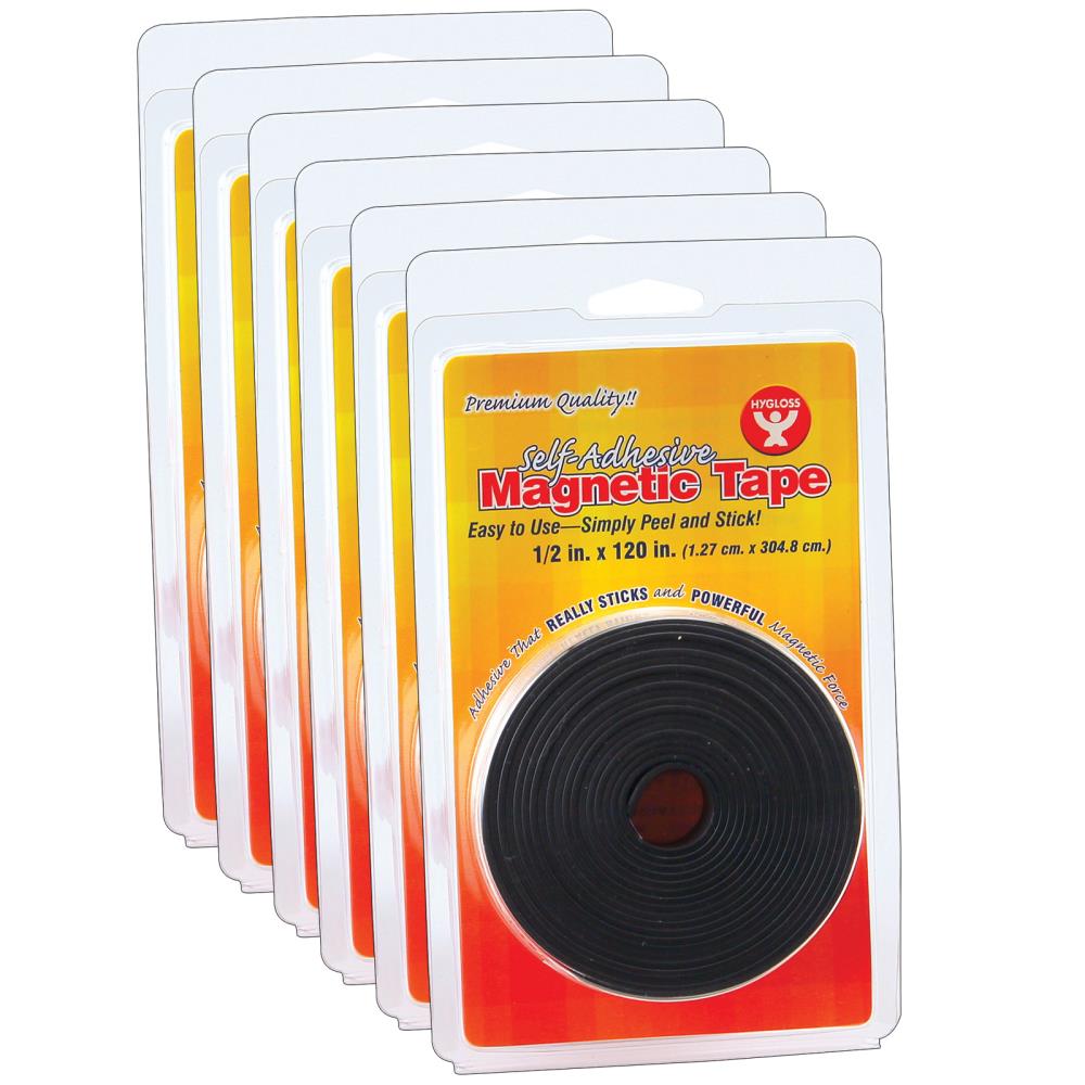 Magnetic Tape Roll with Adhesive Backing 0.5 Inch x 12 Feet, 1 Pack 