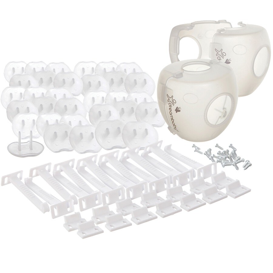 White, 26 Pieces Dreambaby Household 26 Pieces Safety Kit Value Pack 