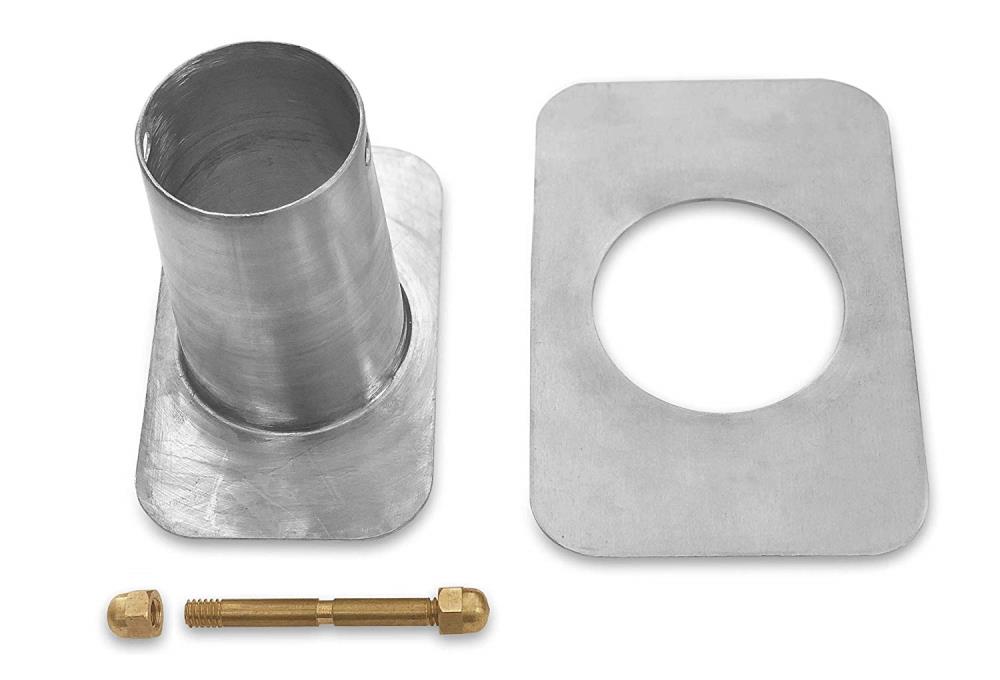 Aluminum Gutter Adaptor Black Powder Coated With Brass Bolt For Rain Chain & 