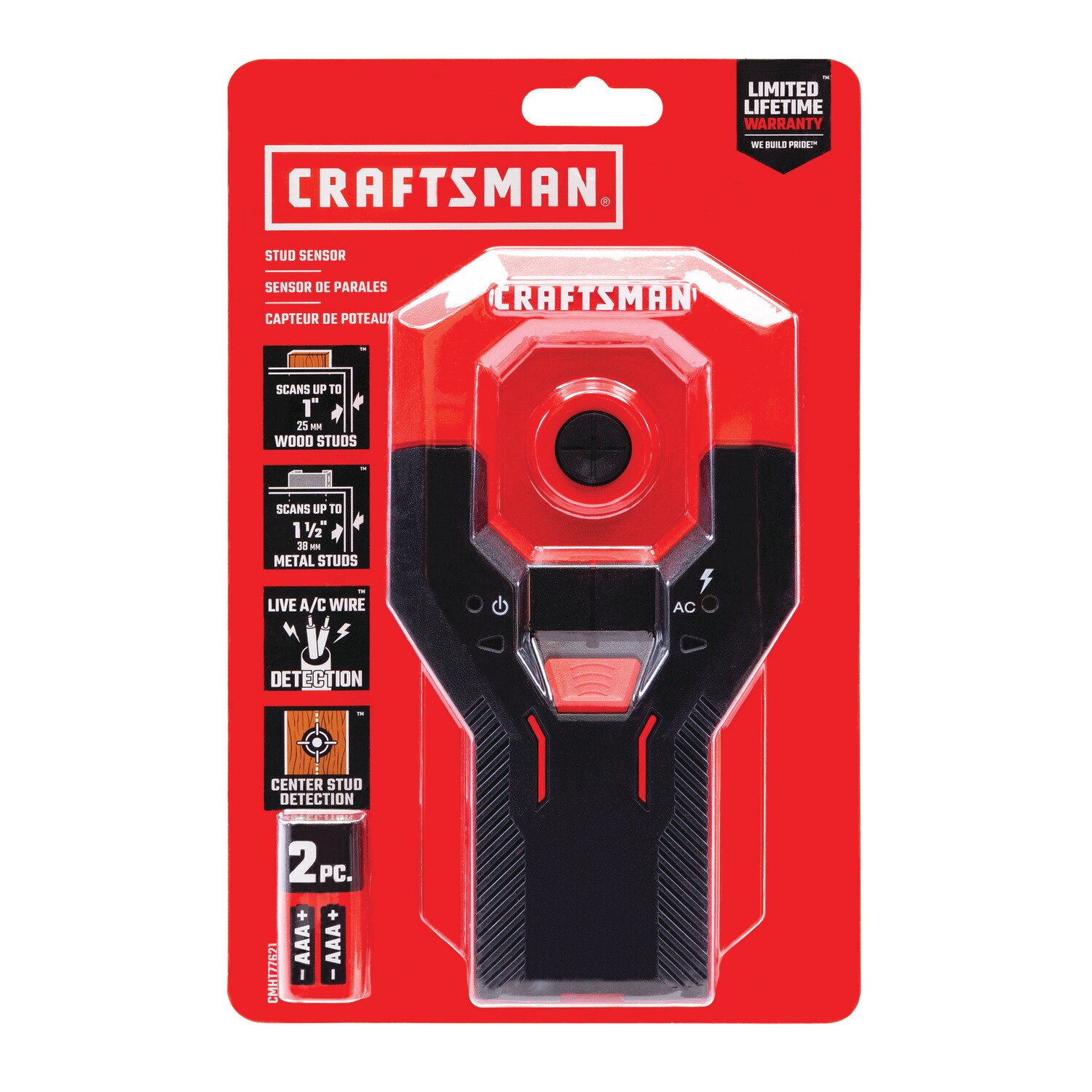 CRAFTSMAN 1.5in Scan Depth Metal and Wood Stud Finder in the Stud Finders department at