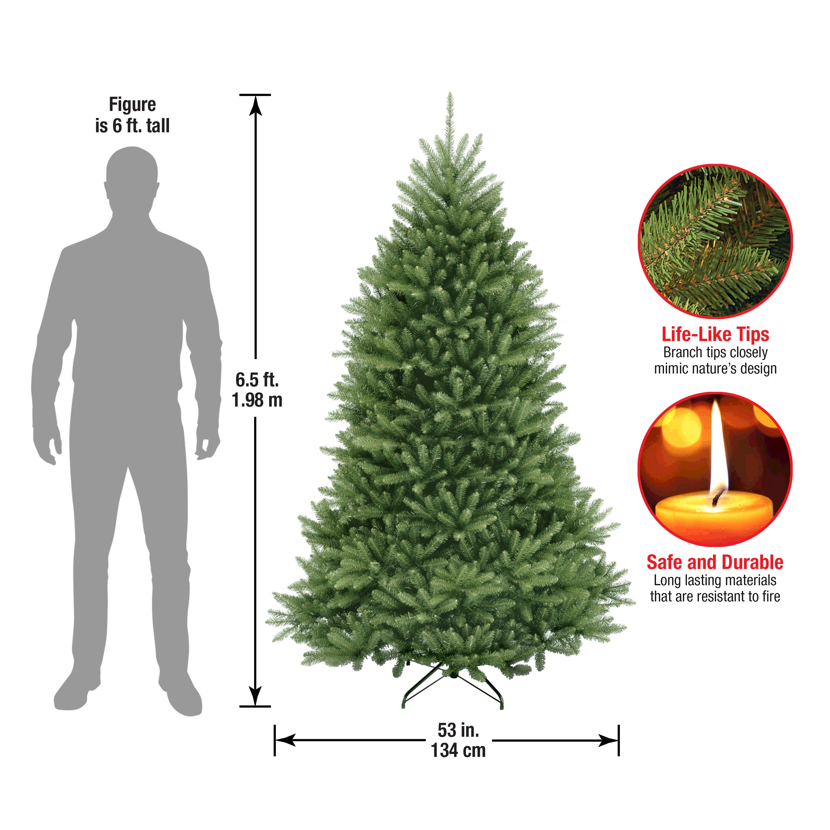 National Tree Company Artificial ChristmasIncludes Stand 6 FT Green for sale online 