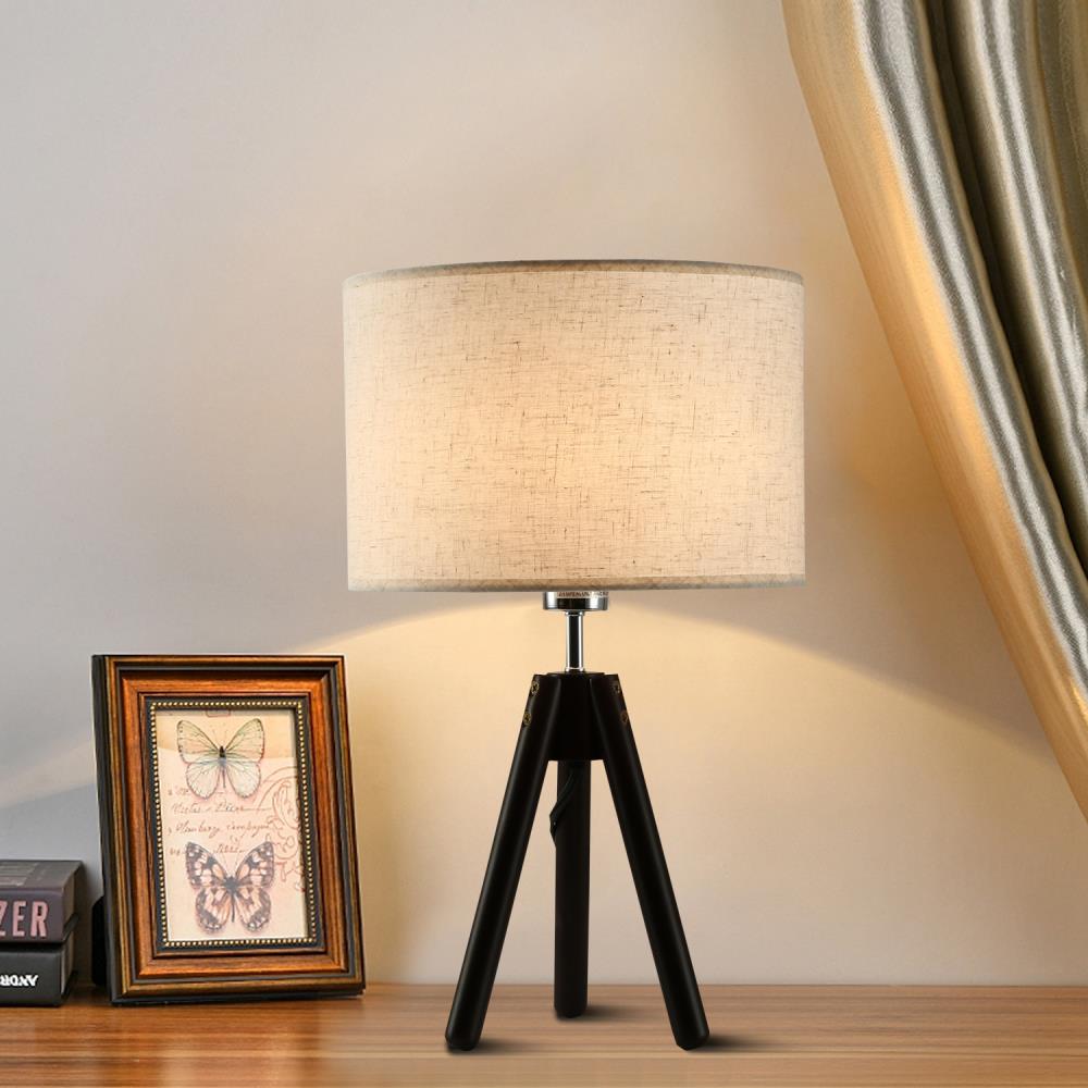 Cedar Hill Dark Bronze Table Lamp with Fabric Shade in the Table Lamps