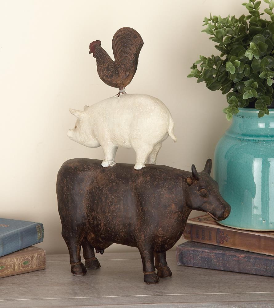 stacked farm animals figurine