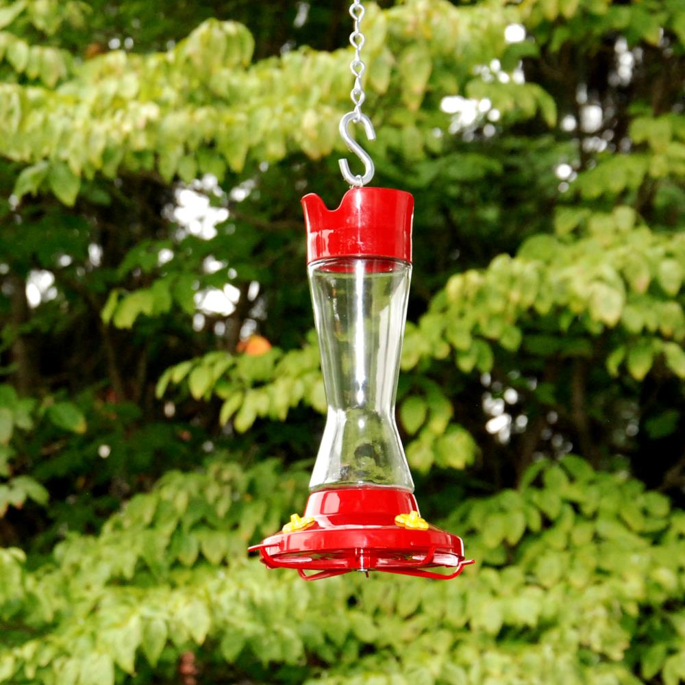 Garden Handheld Wide Mouth Waist Hummingbird Feeder Hook Water Nectar Gift Bird 