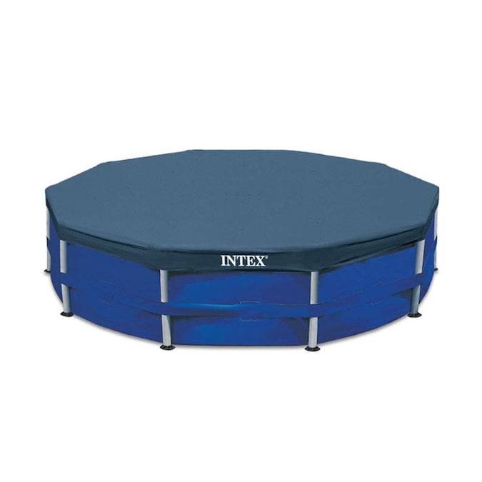 Intex 10ft x 10ft Intex Vinyl Leaf and Debris Pool Cover in the Pool Covers department at