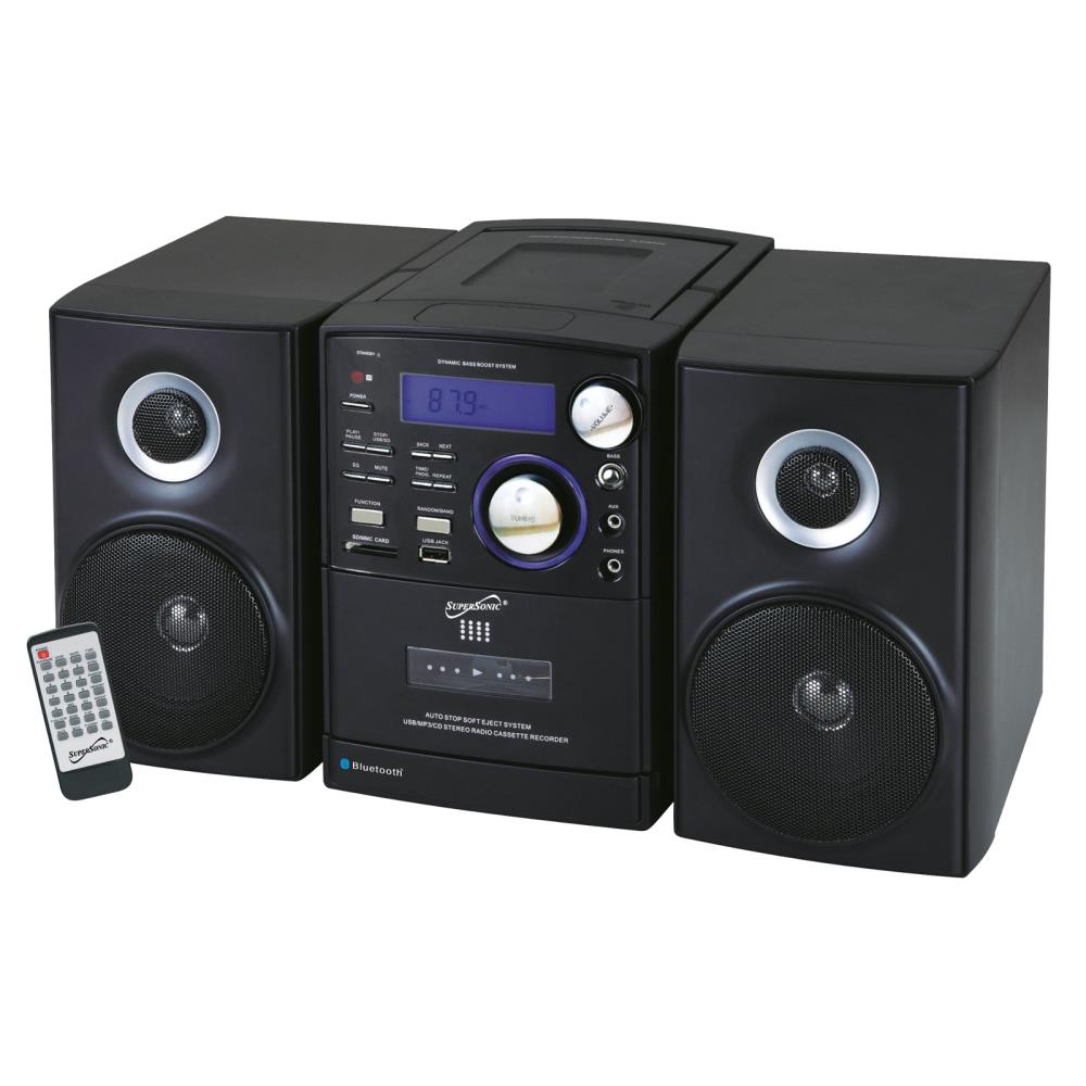 CD Stereo System Bluetooth Home Speaker Innovative Technology MP3 FM Radio AUX 