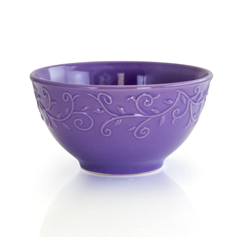 Elama Purple Stoneware Dinnerware