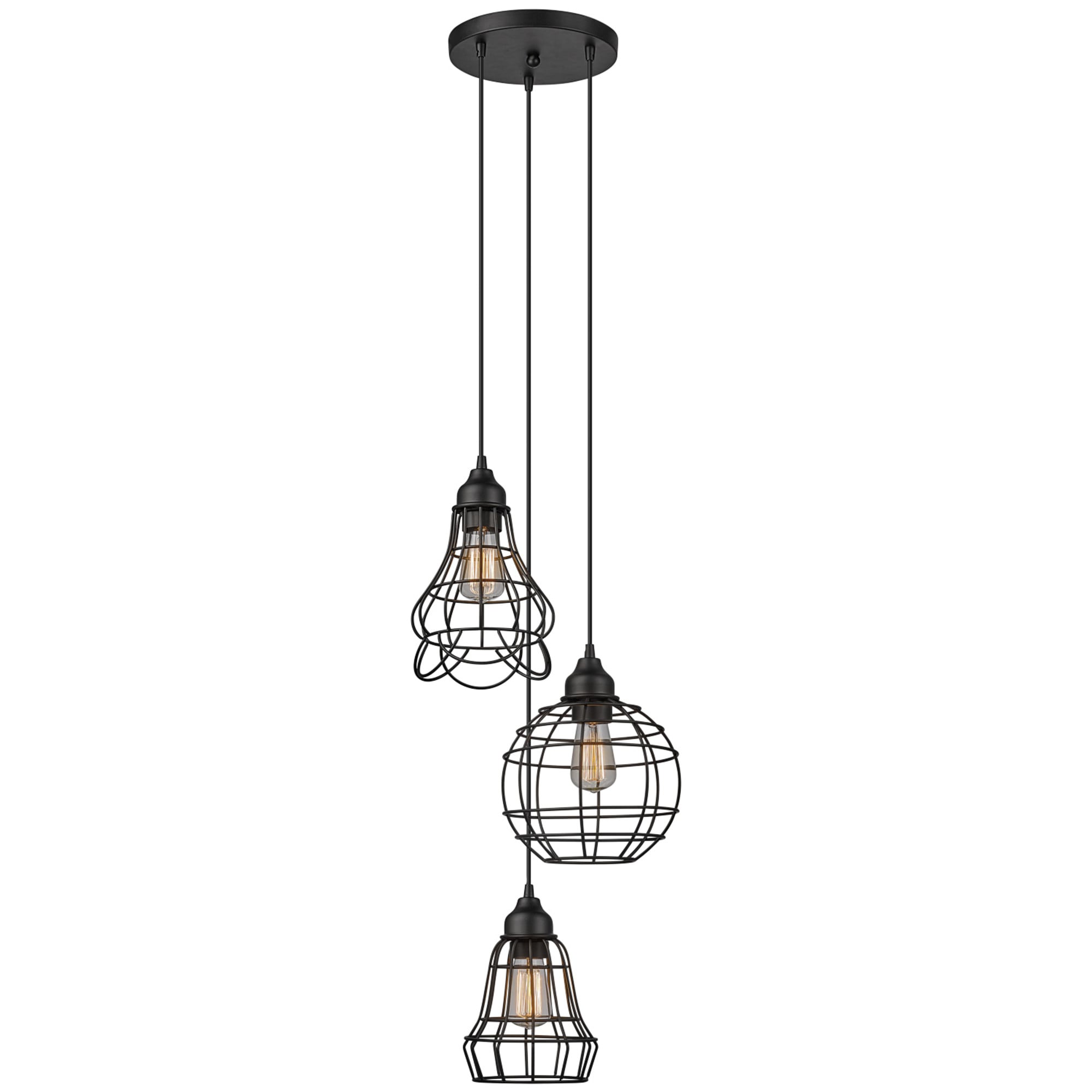 globe electric 3 light pendant