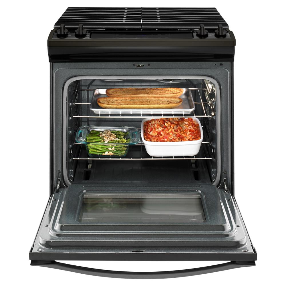 Whirlpool 30in 4 Burners 5cu ft SelfCleaning SlideIn Gas Range