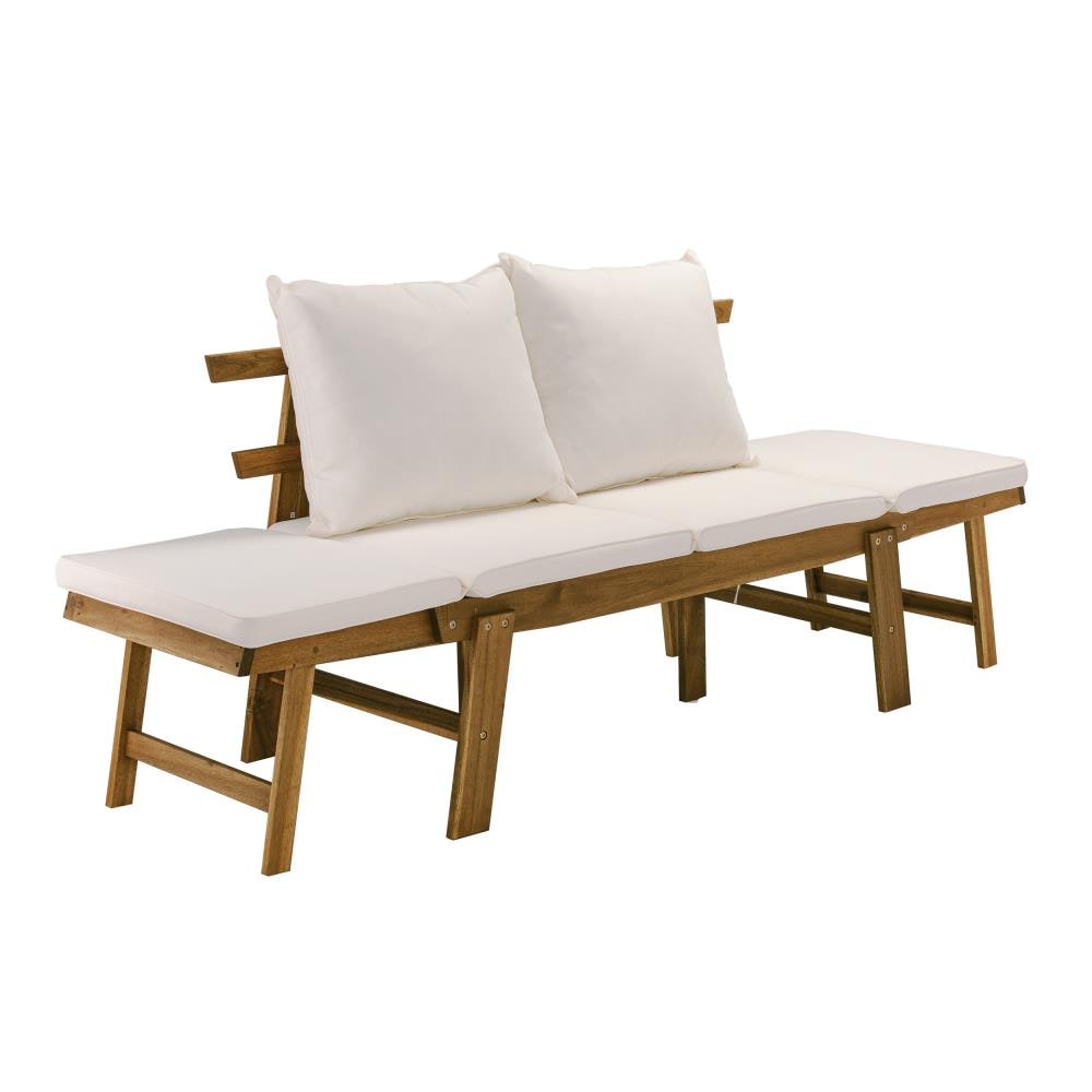 SEI Furniture OD1089109 Dolavon Oiutdoor Longue Chair White 