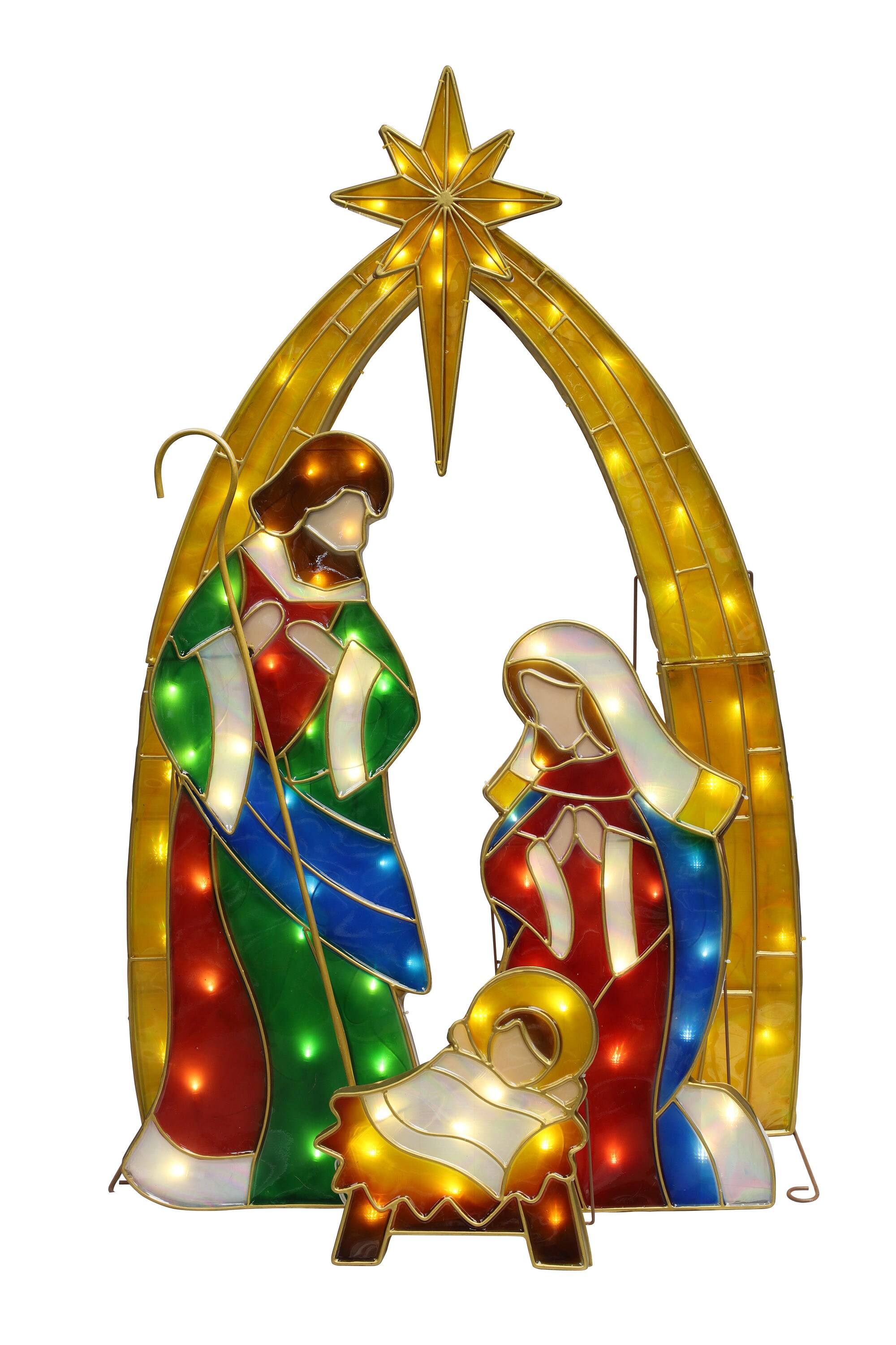 Details about   Christmas Holiday Decoration Nativity Piece LED Sculpture Home Party Centerpiece 