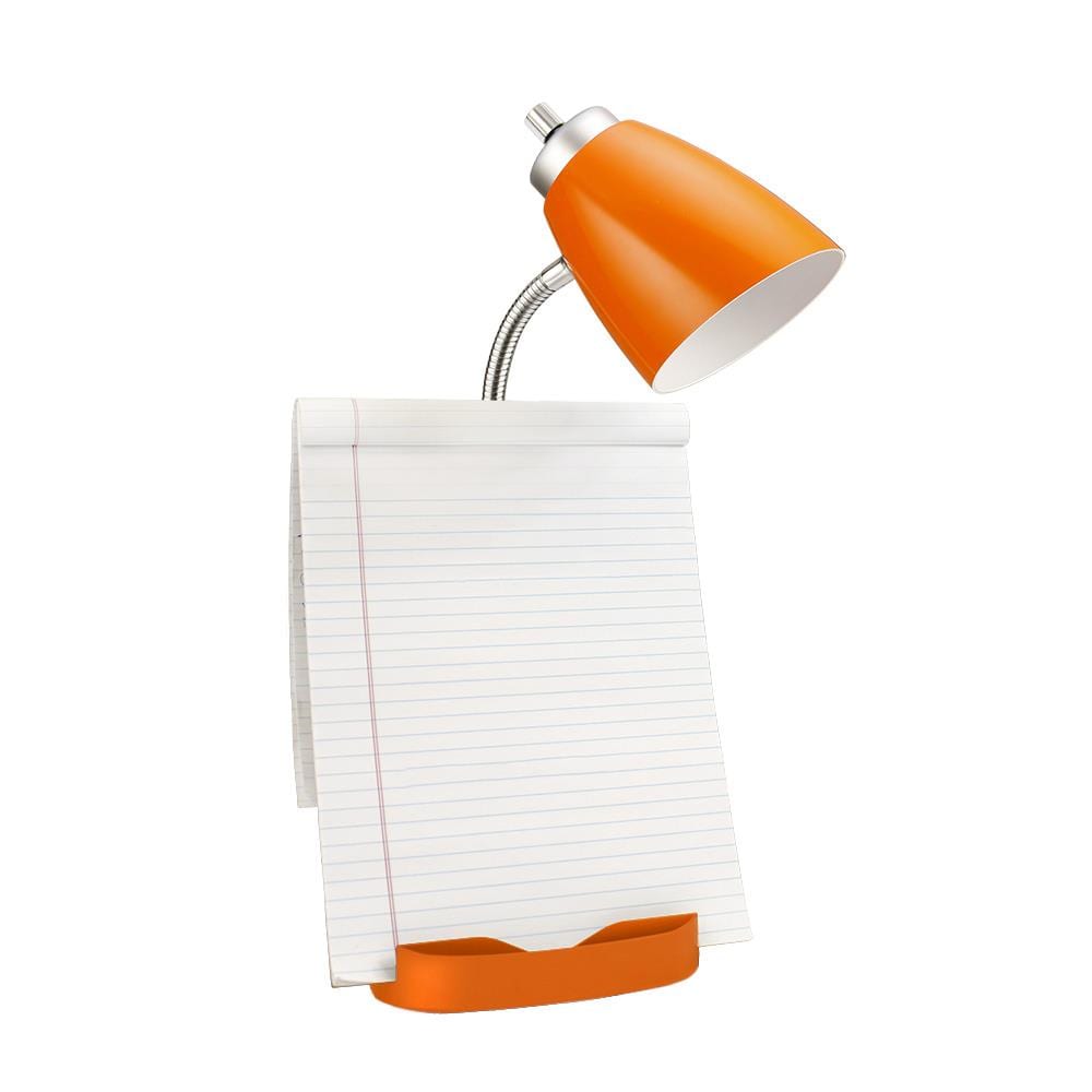 Photo 1 of LimeLights 18.5-in Orange Swing-Arm Desk Lamp with Plastic Shade