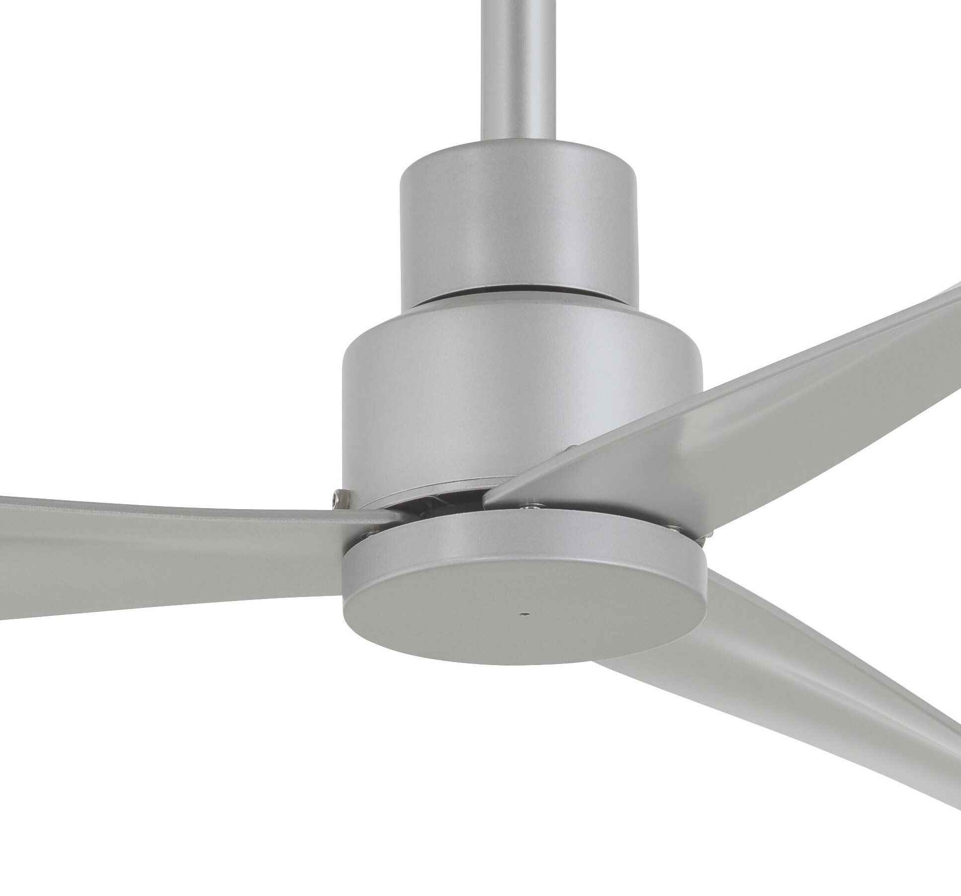 Minka Aire Simple 44-in Silver Indoor/Outdoor Ceiling Fan with Remote  (3-Blade)