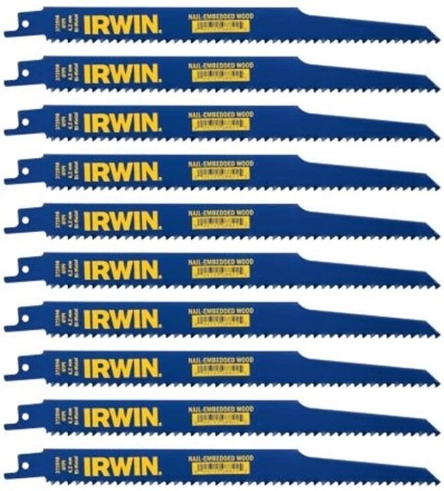 Irwin 10504155 Sabre Saw Blades Nail Embeded Wood Cut Pack of 5