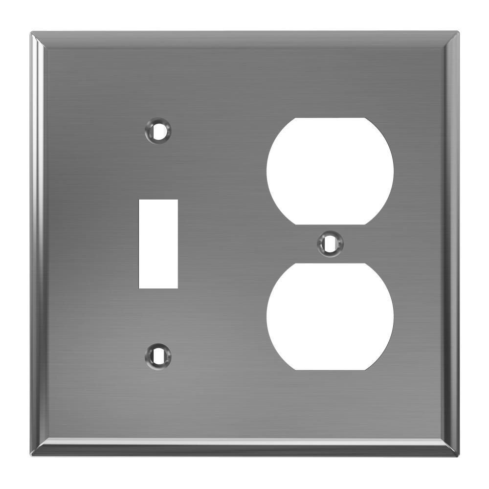2 Gang Duplex Stainless Steel Wall Plate Box of 10 