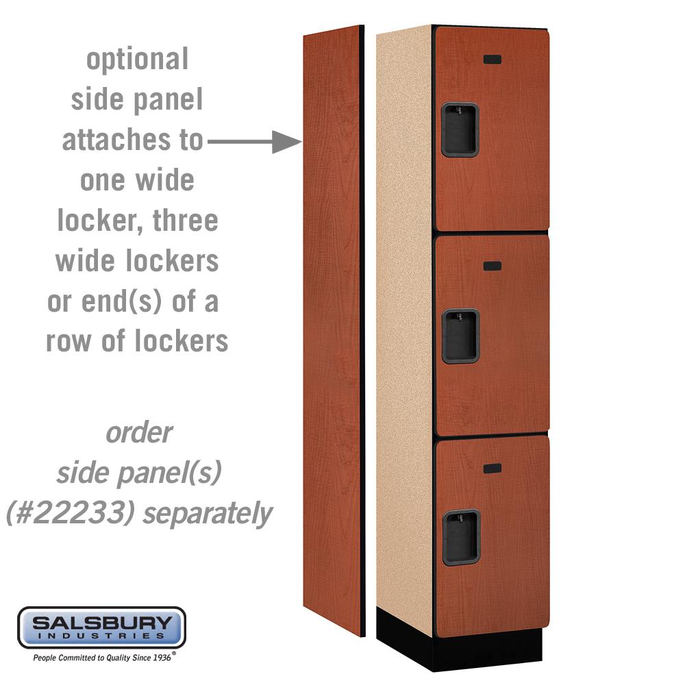 SALSBURY INDUSTRIES 15 -in Wide Single Tier Designer Wood Locker- 1