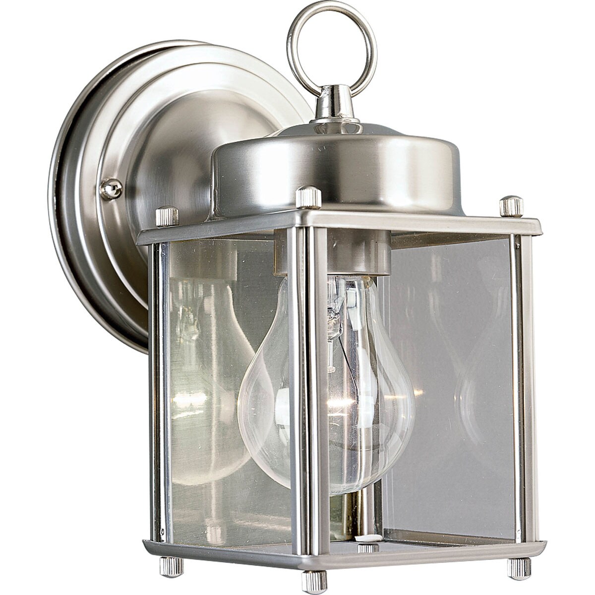 brushed nickel porch light motion sensor