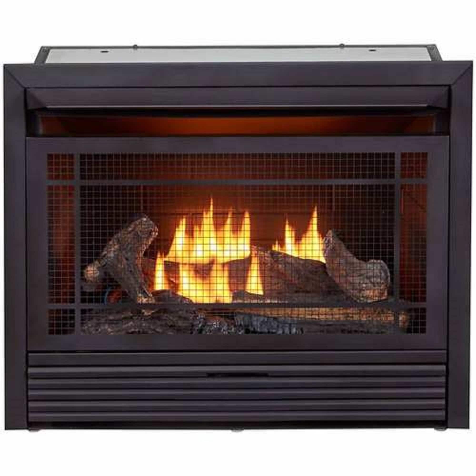 Duluth Forge 27-in W 26000-BTU Black Vent-free Dual Gas Fireplace Insert