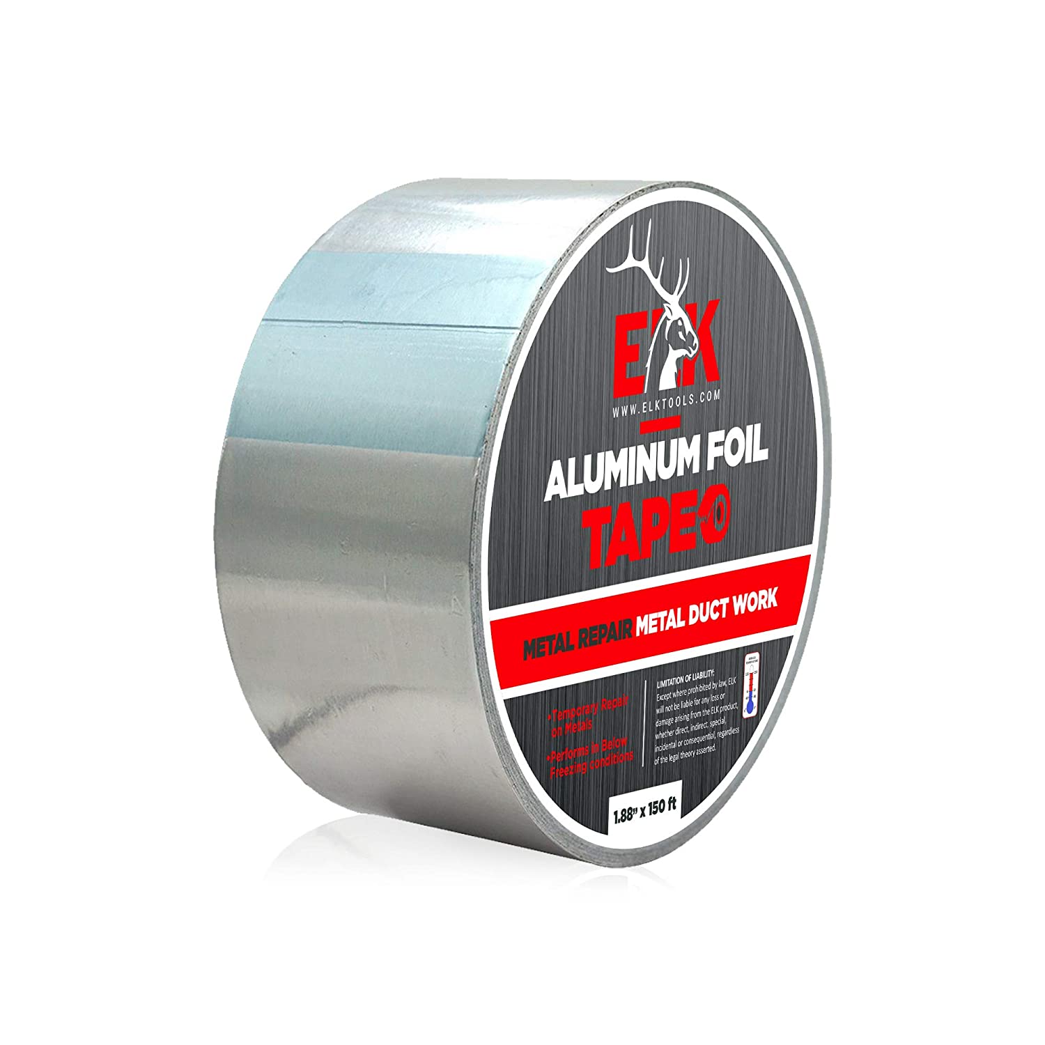 Industrial Grade Aluminum Foil Tape  2 Inches x 150 Ft Self Adhesive 