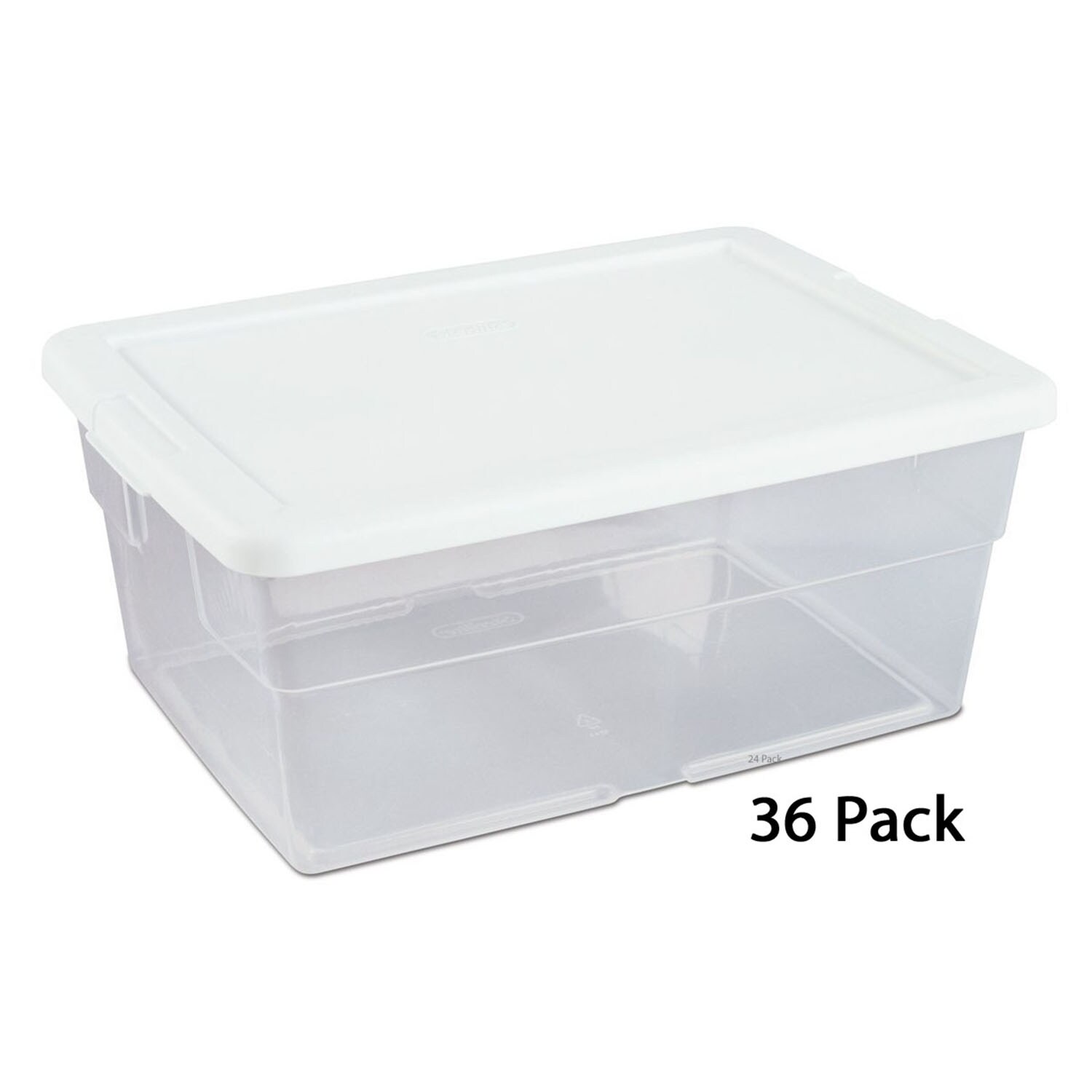 36 Pack Sterilite 15-Quart ClearView Latch Box Plastic Storage Container