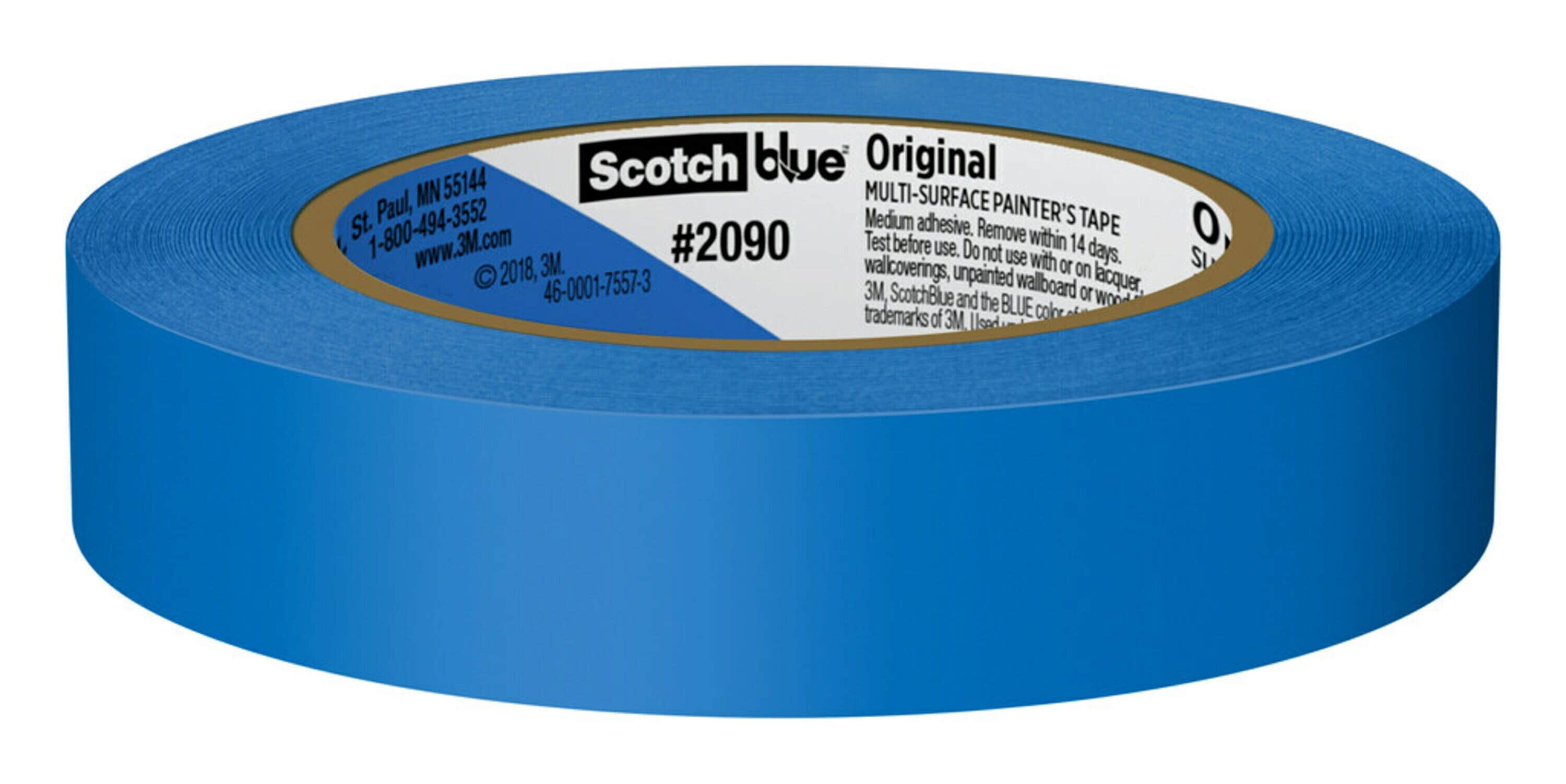 3m Scotch Blue Original Multi-Surface Masking Painters Tape 0.94" x 45 yd #2090 