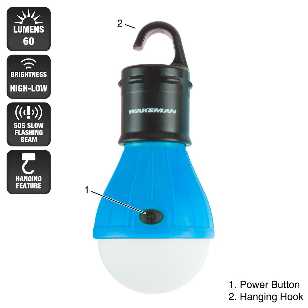 Portable Camping Tent Light & Fan 18 LED Lantern Outdoor Gear Equipment USA 