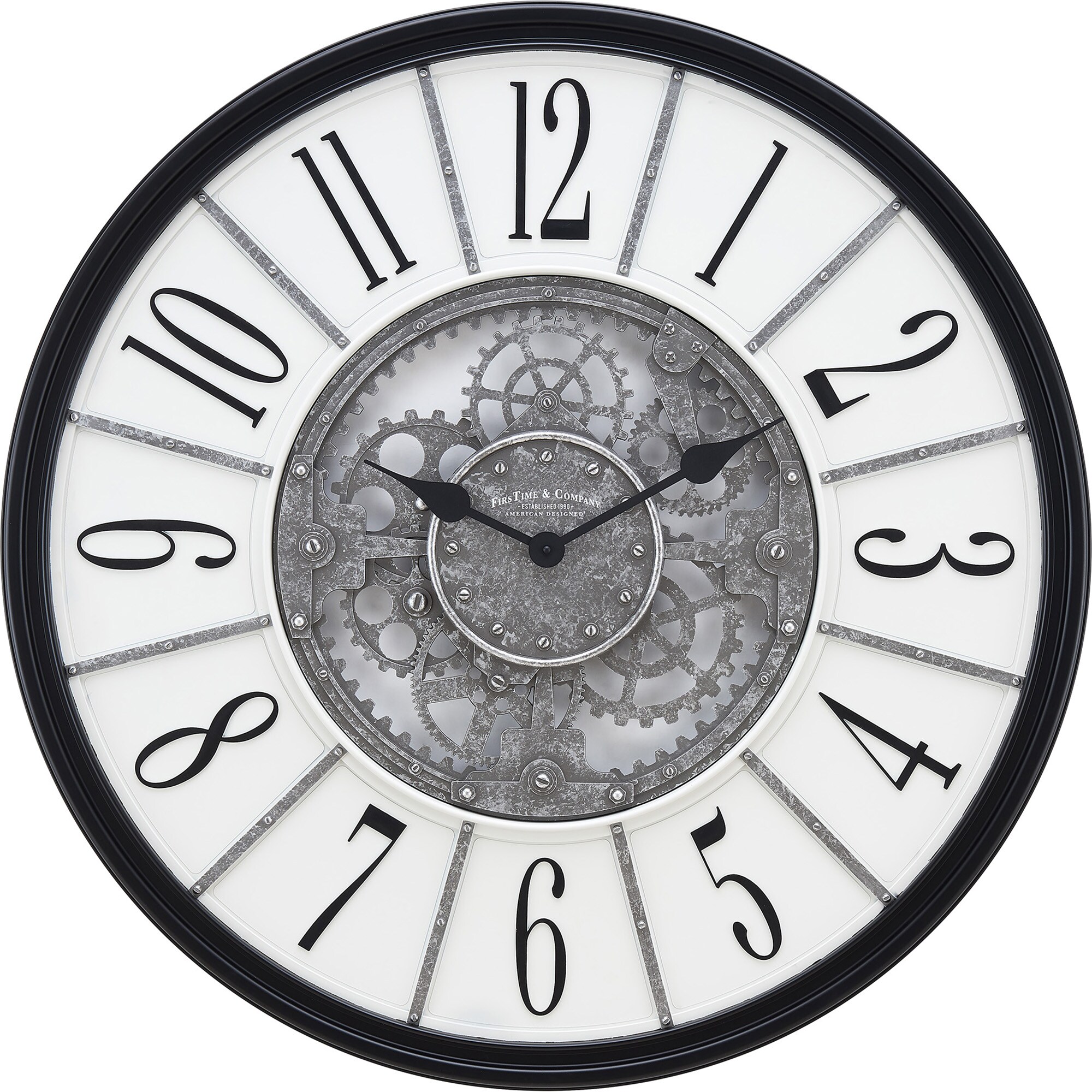 American Crafted FirsTime & Co 36 x 2 x 36, Bronze Montevello Farmhouse Gears Clock 31178 Oil Rubbed Bronze