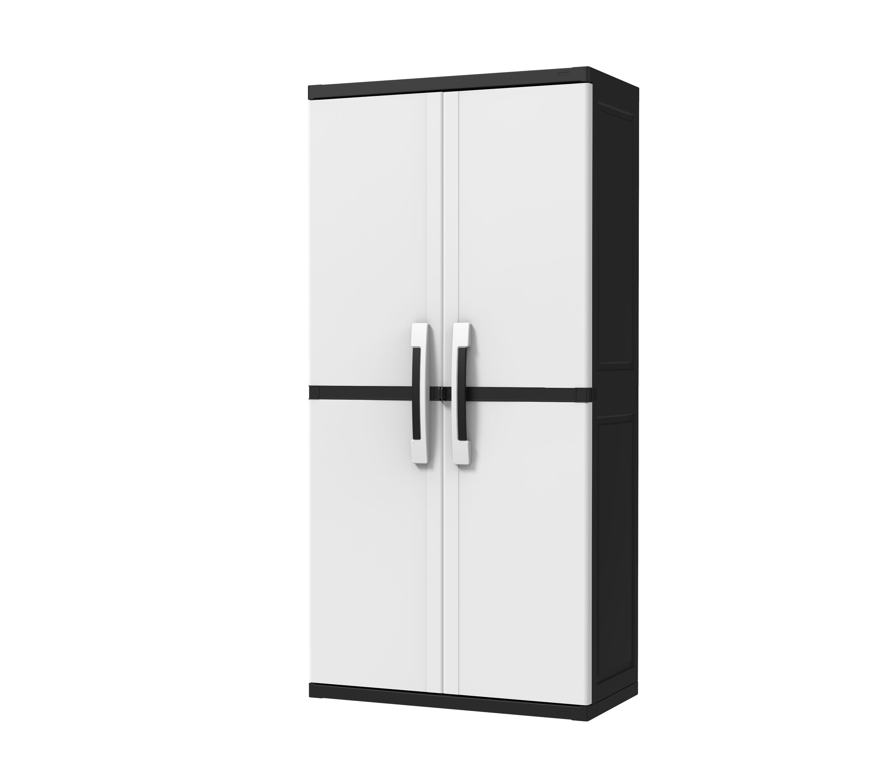 Keter 227138 Space Winner Adjustable Garage Storage Gray Resin Utility Cabinet for sale online 
