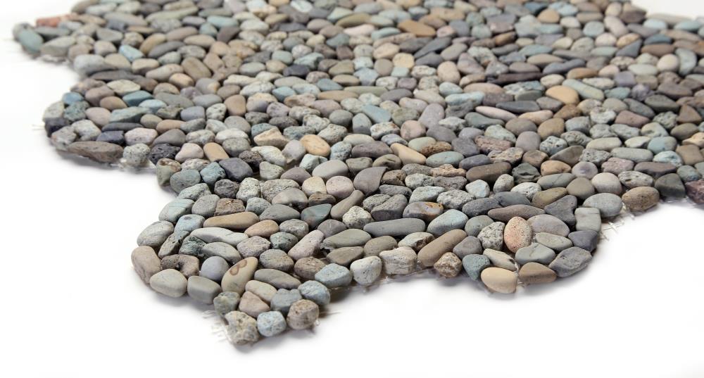 Solistone Micro Pebbles 10 Pack Cayman Blue 12 In X 12 In Pebble Mosaic