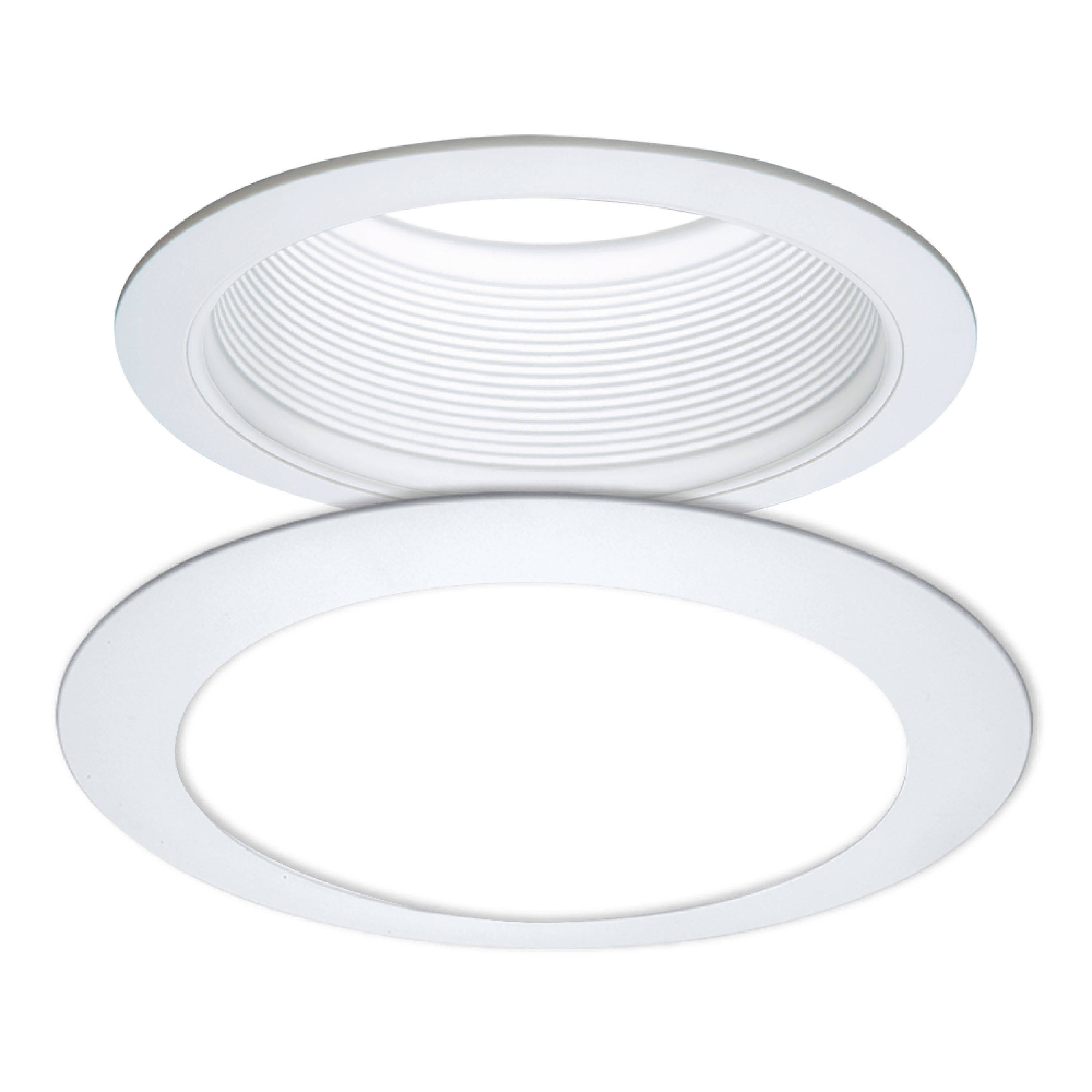 25 Pack White Plastic Trim Ring for 8 Inch Recessed Can Down Light Oversized Lighting Fixture 